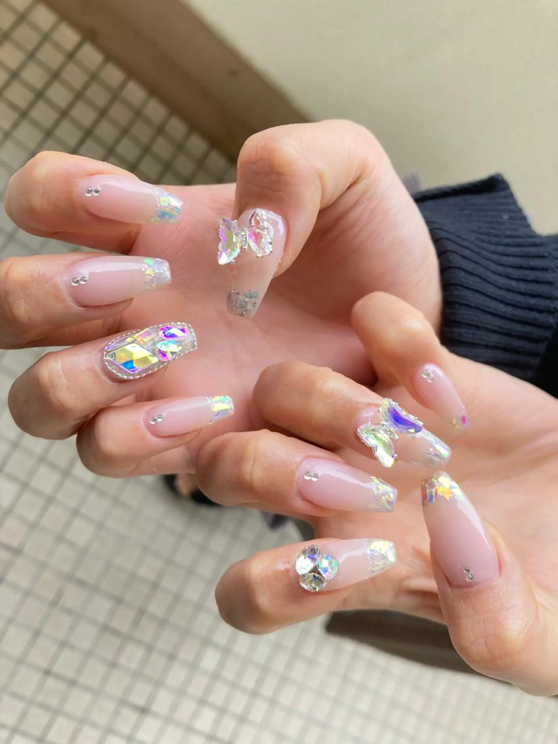 ロング ネイル ハンドネイル フットネイル ✴︎ Delightのネイルデザイン