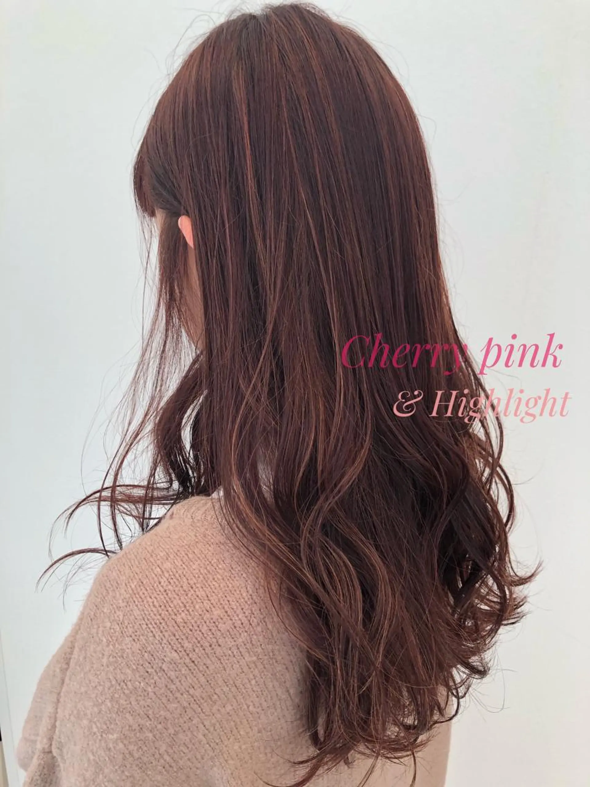 ロング カラー ハイライトカラー ピンクカラー ハイライト BELLA/天王寺/ 似合わせ/木浦心のヘアスタイル