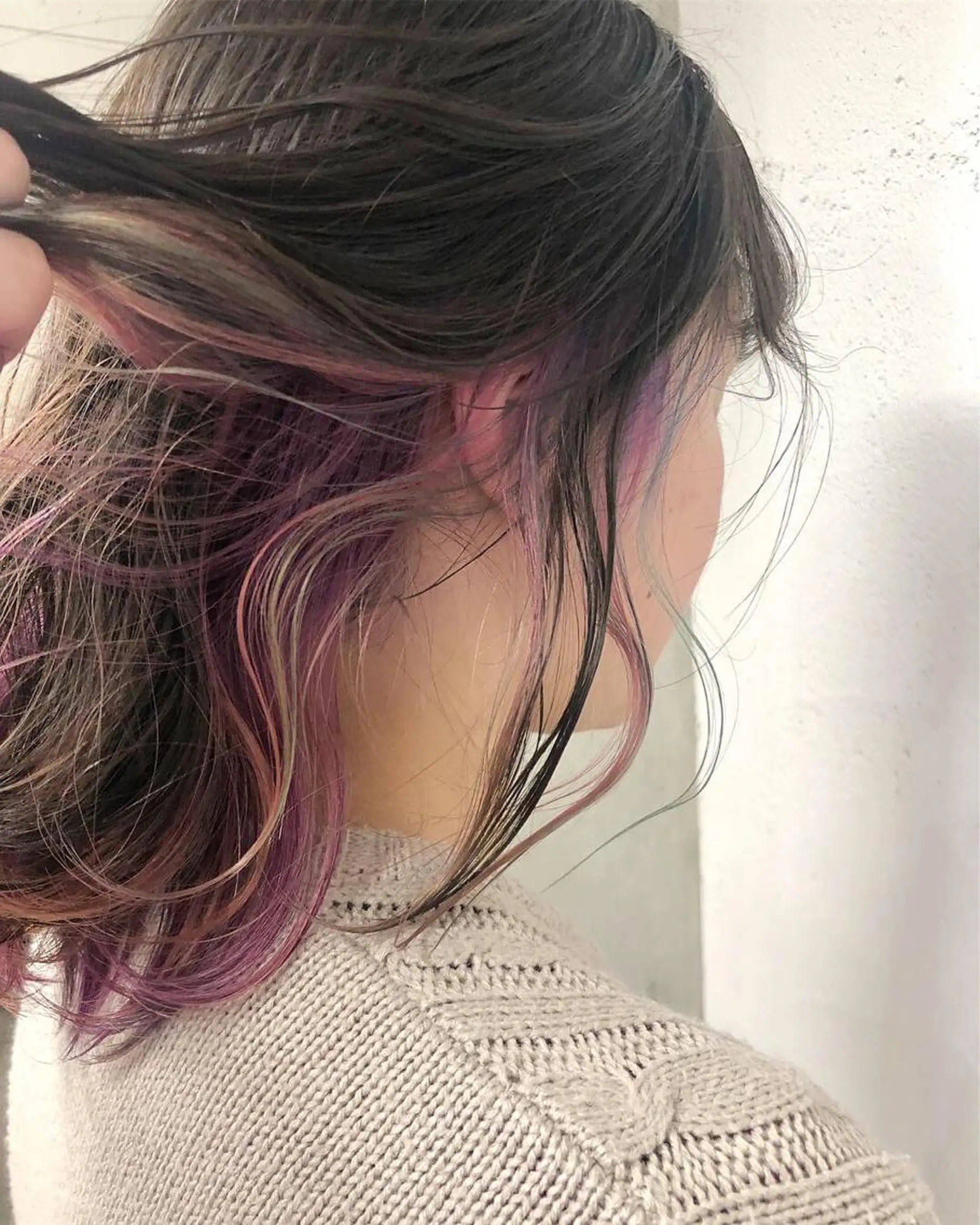 セミロング カラー ヘアアレンジ 【池袋/スパイキー ショート】ⓝⓘⓜⓤのヘアスタイル