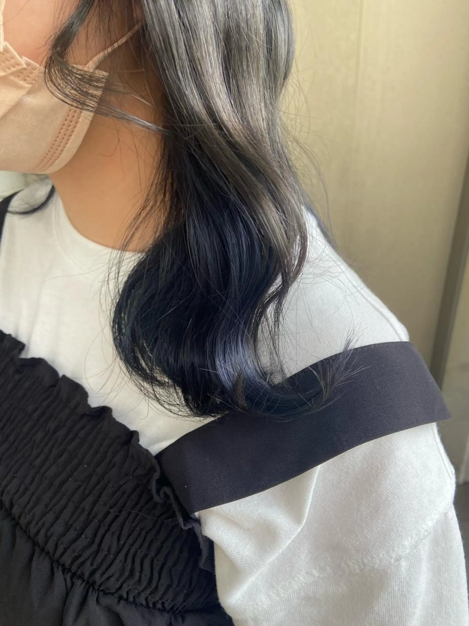 ミディアム カラー ヘアカラー トリートメント 🧸プルエクステ❤︎ ネイルKAO🧸のヘアスタイル