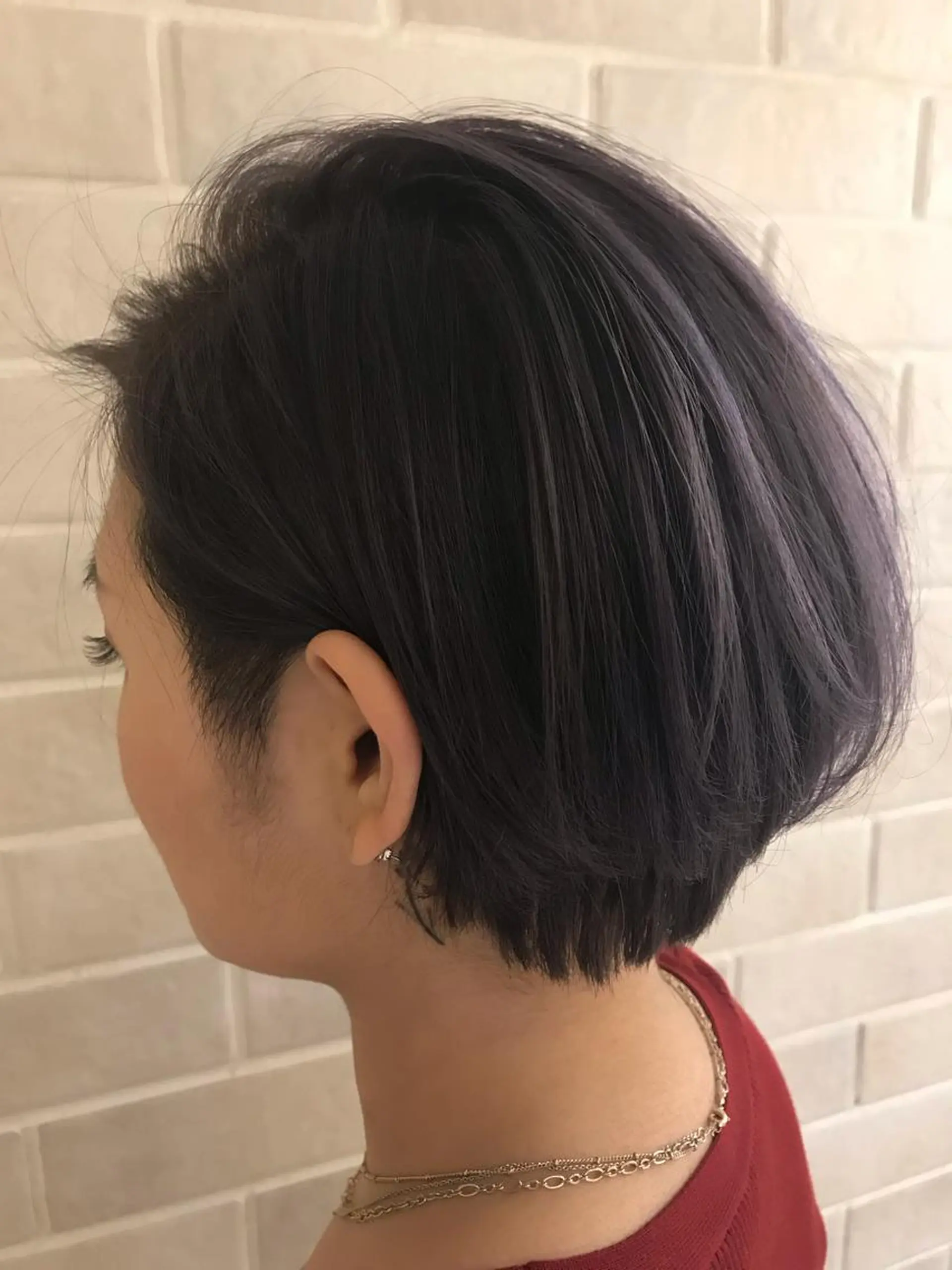 ショート 艶髪カラー&ウルフ フルカワ ヒロズミのヘアスタイル