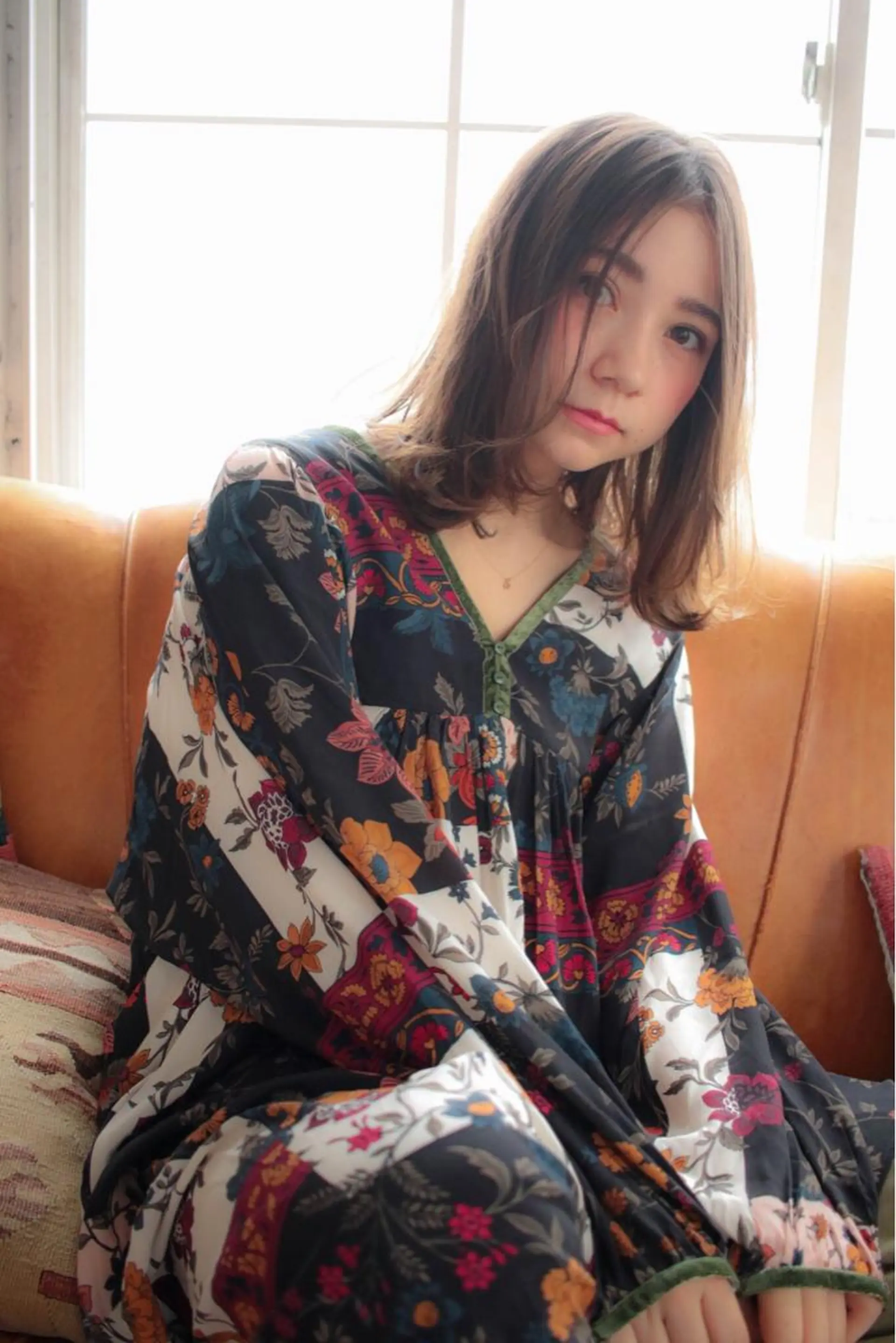 セミロング カラー 髪質改善縮毛矯正✨ ナリタユウヤのヘアスタイル