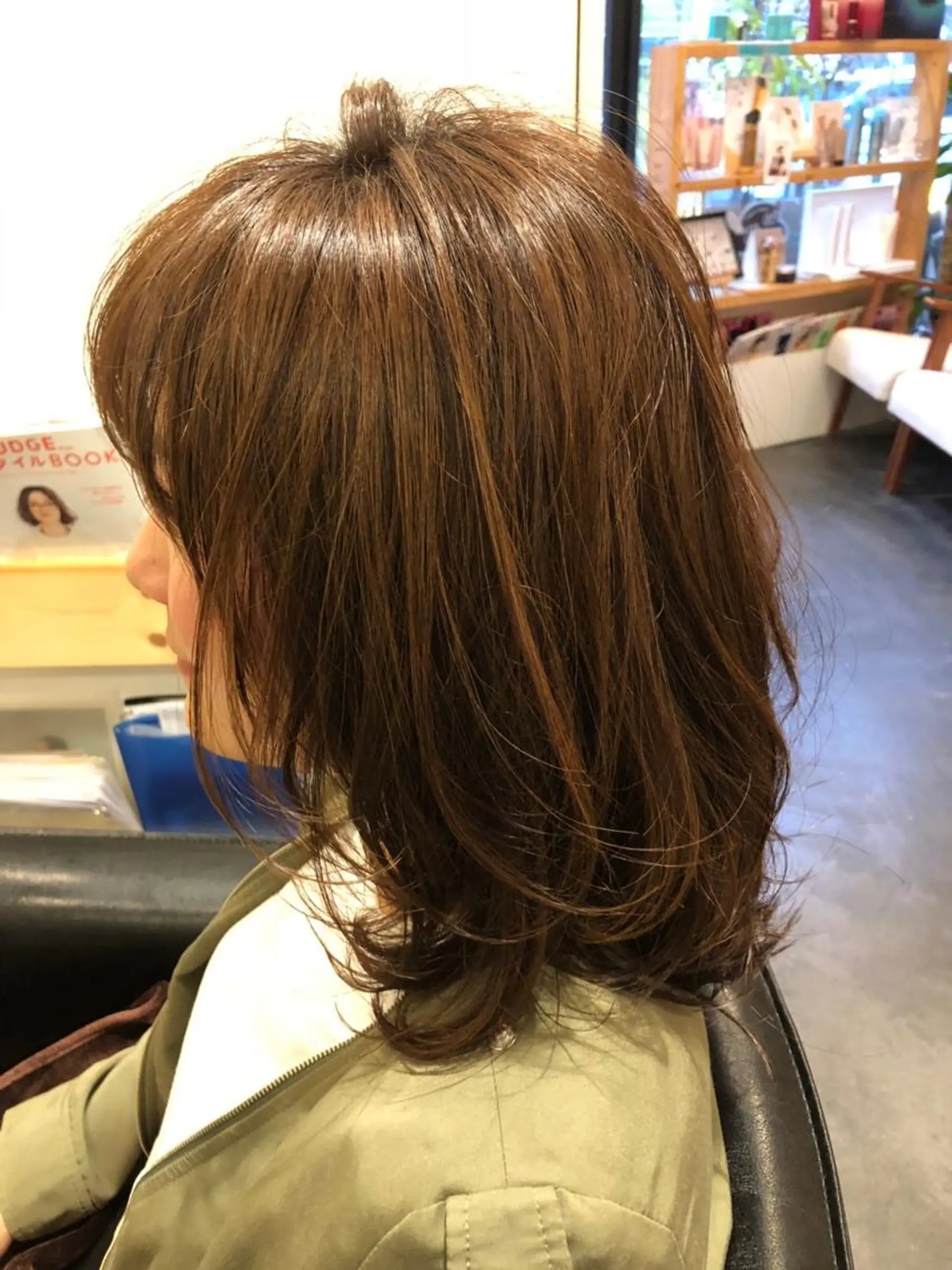 ミディアム カラー 髪質改善 大内翔太のヘアスタイル