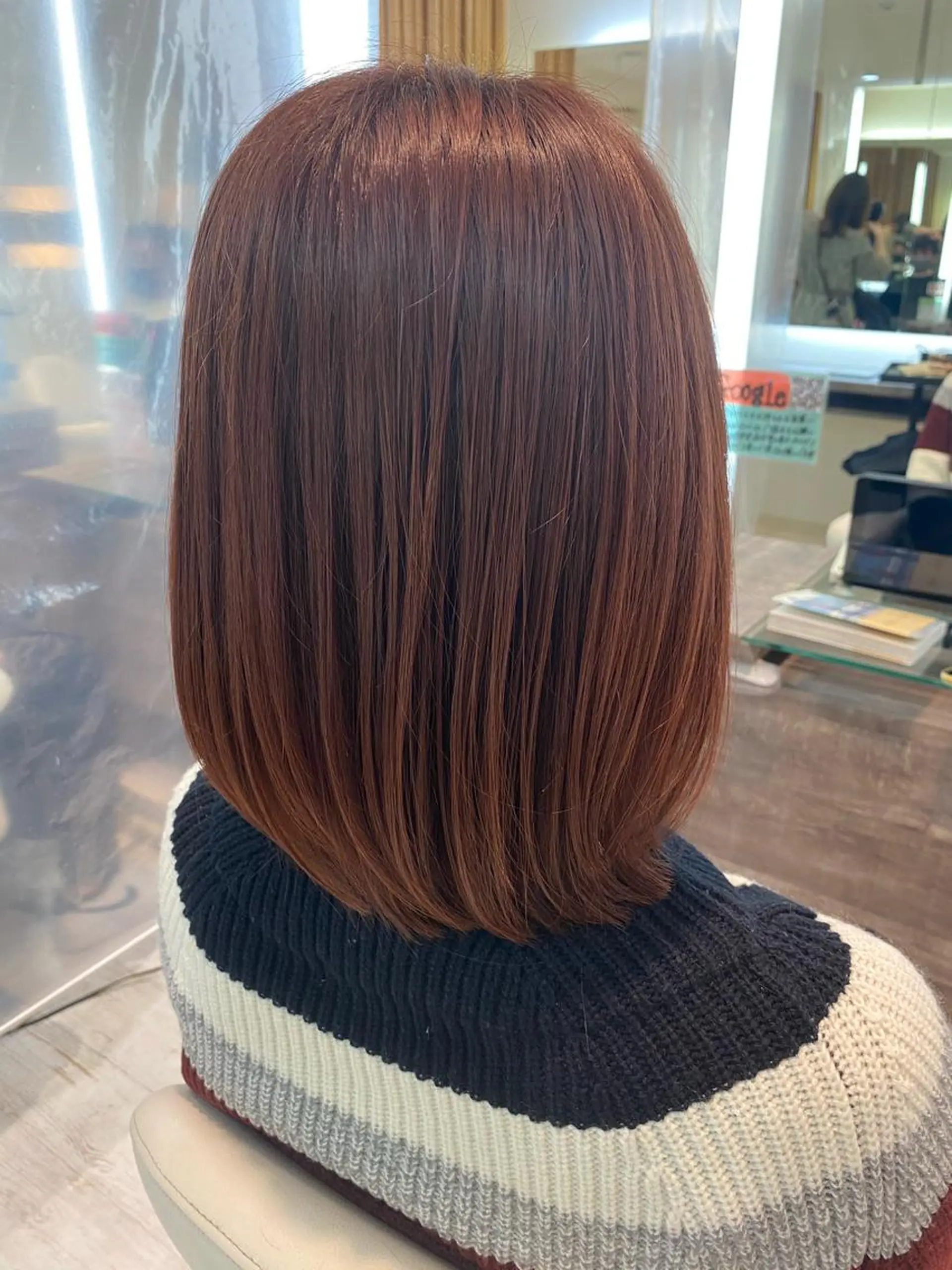 ミディアム カラー ブラウンカラー 透明感カラー イルミナカラー ピンクカラー ピンクブラウン ベージュ/インナー カラー🤍Rieのヘアスタイル