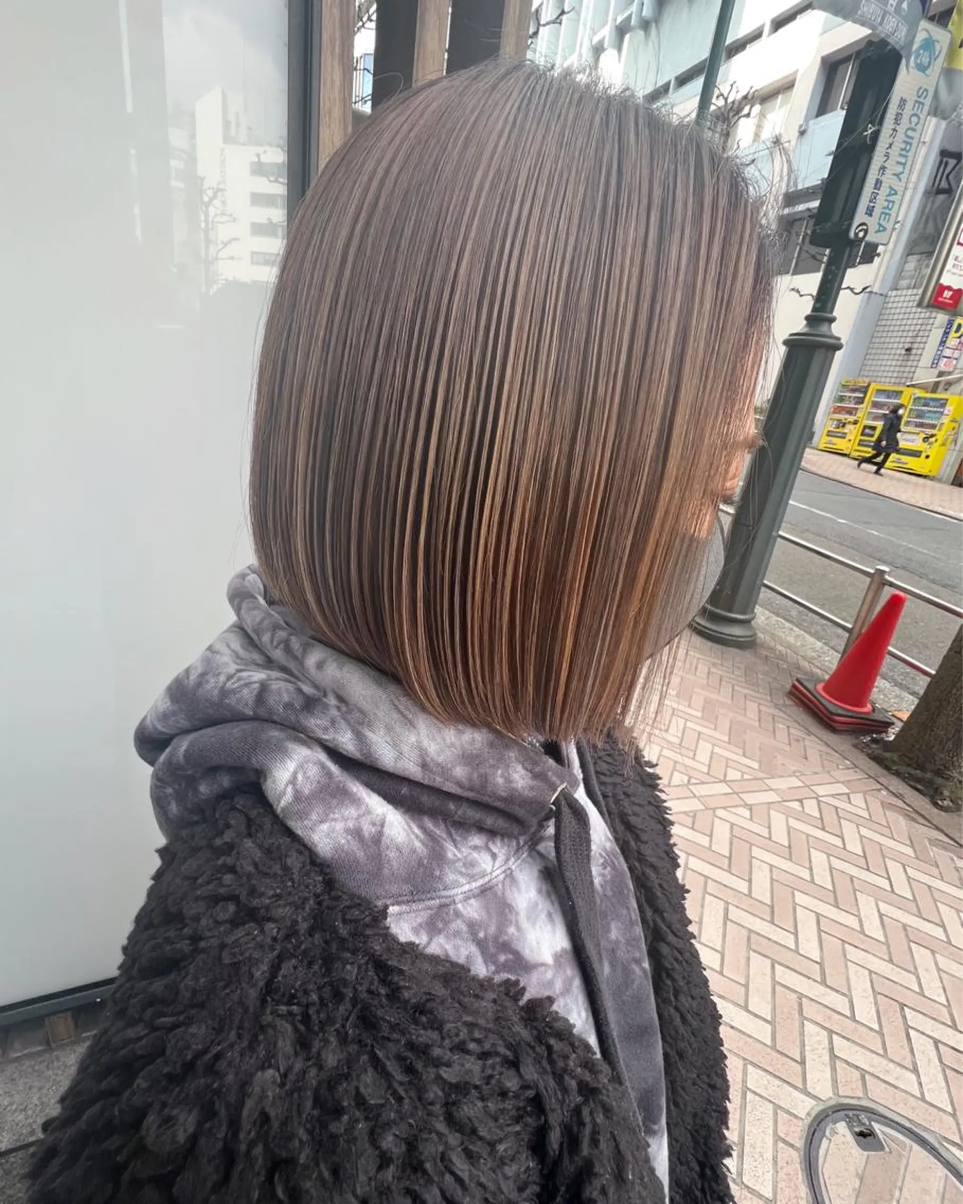 ミディアム カラー ハイライトカラー ボブ ハイライト カット トリートメント Hairsalon F＋Moana by　HEADLIGHT所属・salonF 🔸hamaのマツエク・マツパデザイン