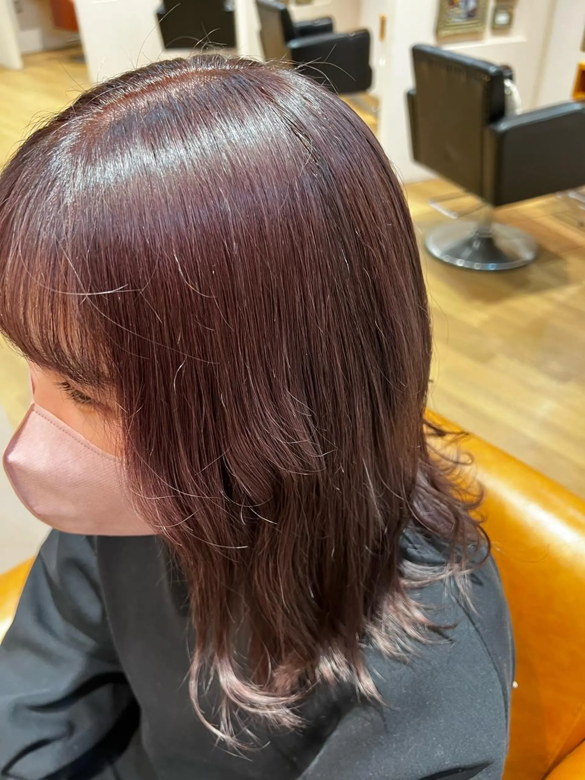 ミディアム カラー ブリーチ ラベンダーカラー ラベンダーピンク ピンクカラー Lita所属・Lita KANAのヘアスタイル