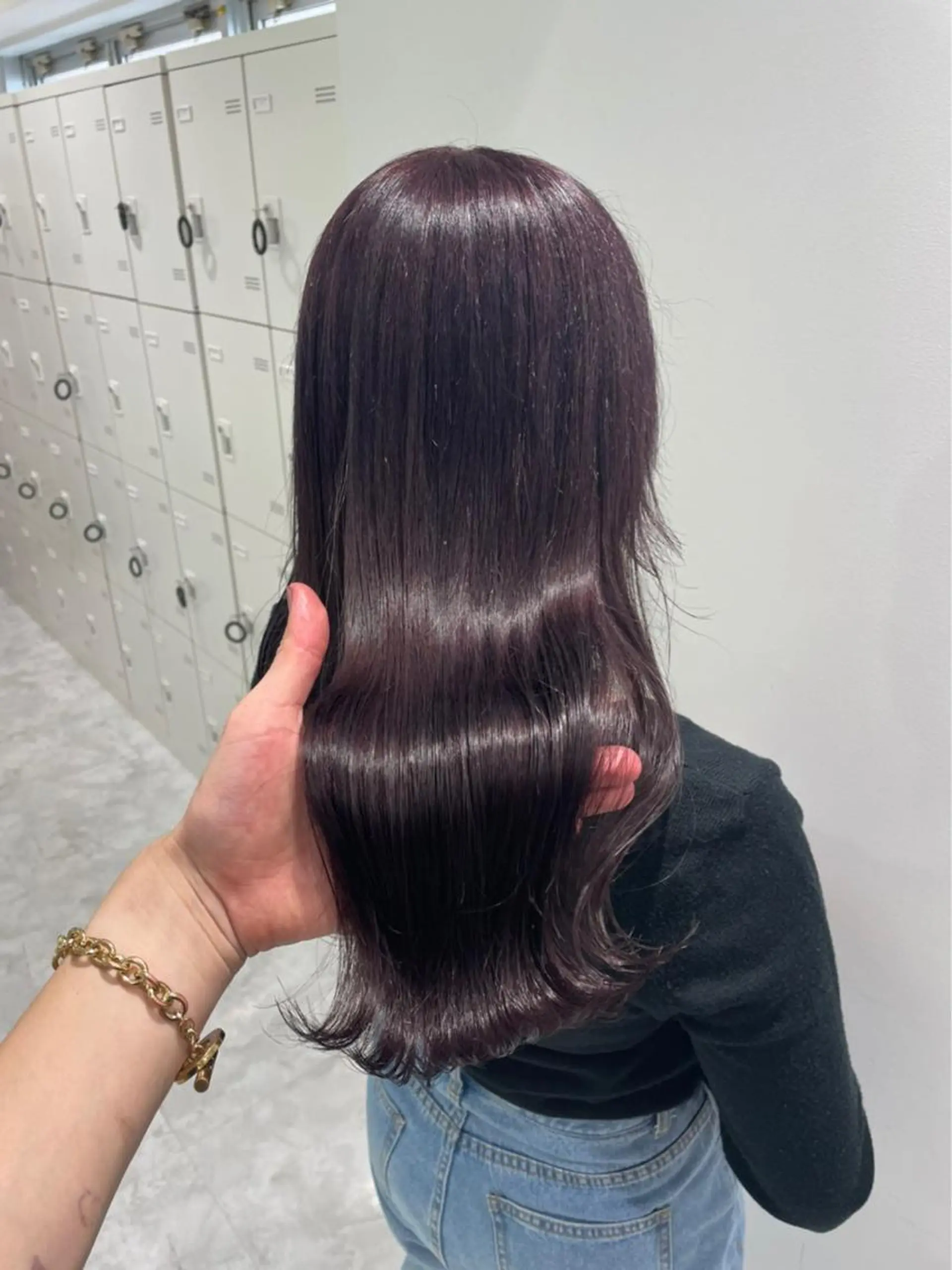 セミロング カラー パーマ ヘアアレンジ ネイル マツエク・マツパ 韓国風ベージュ🤎 赤みなし🌿横浜🤎のヘアスタイル