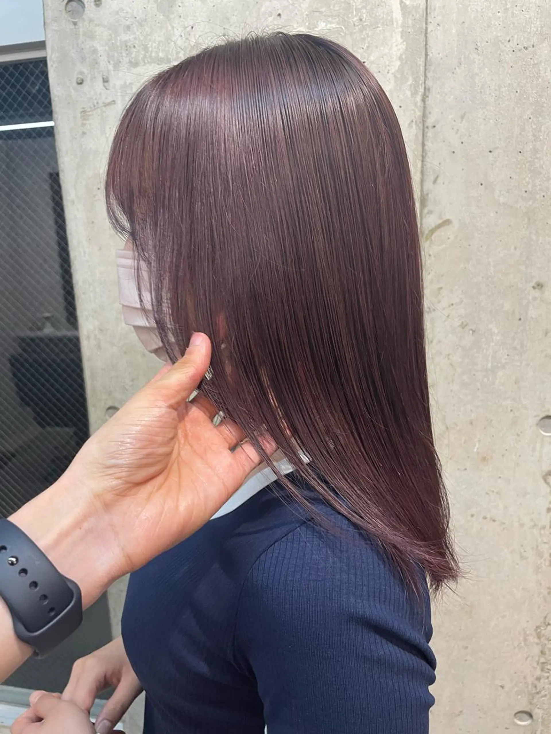 セミロング カラー ピンクカラー lani hair salon所属・SHOTO ハイトー ン/デザインカラーのヘアスタイル