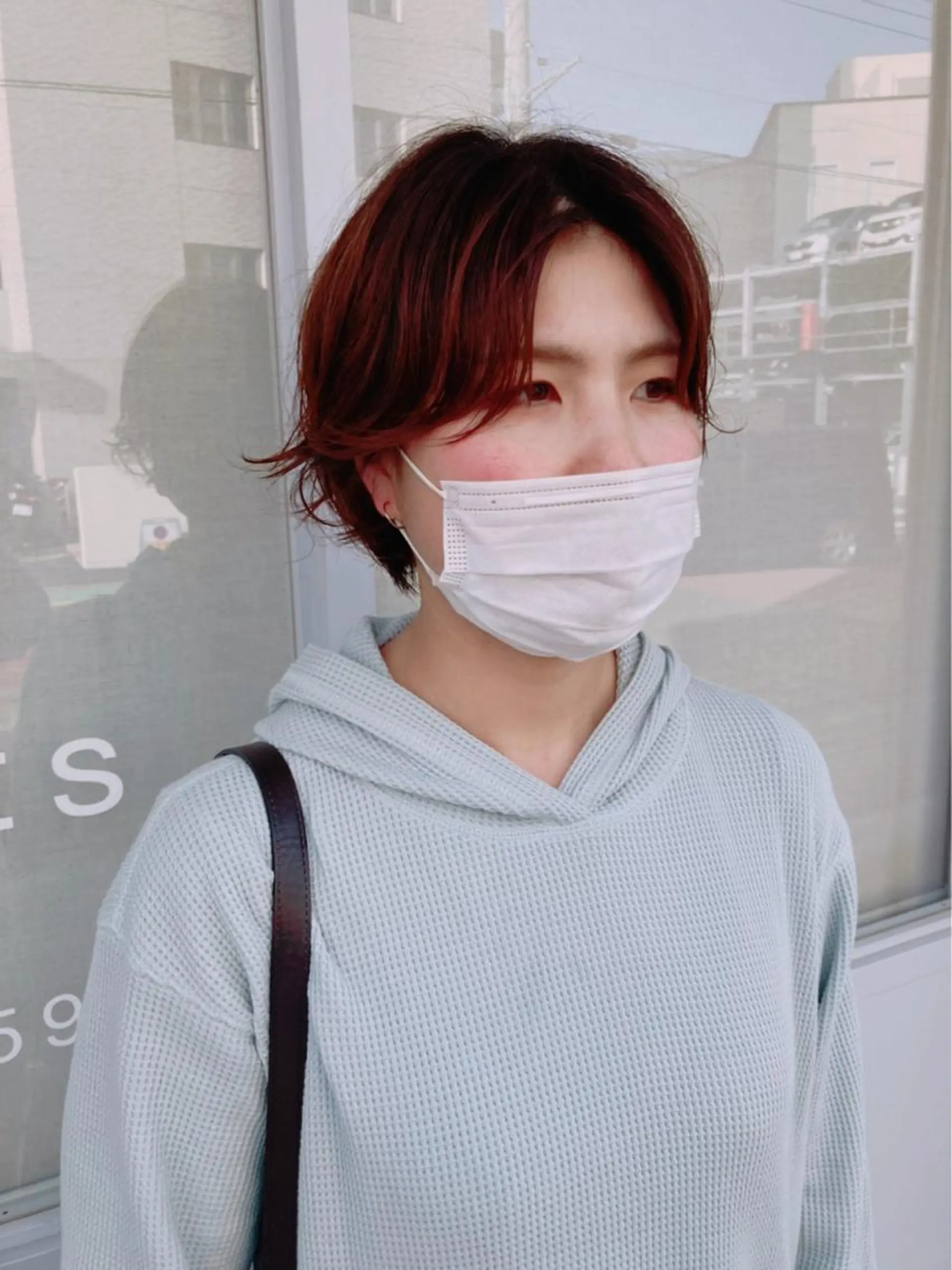 ショート パーマ 伸ばしかけ ニュアンスパーマ RECORD所属・RECORD sakuraのヘアスタイル