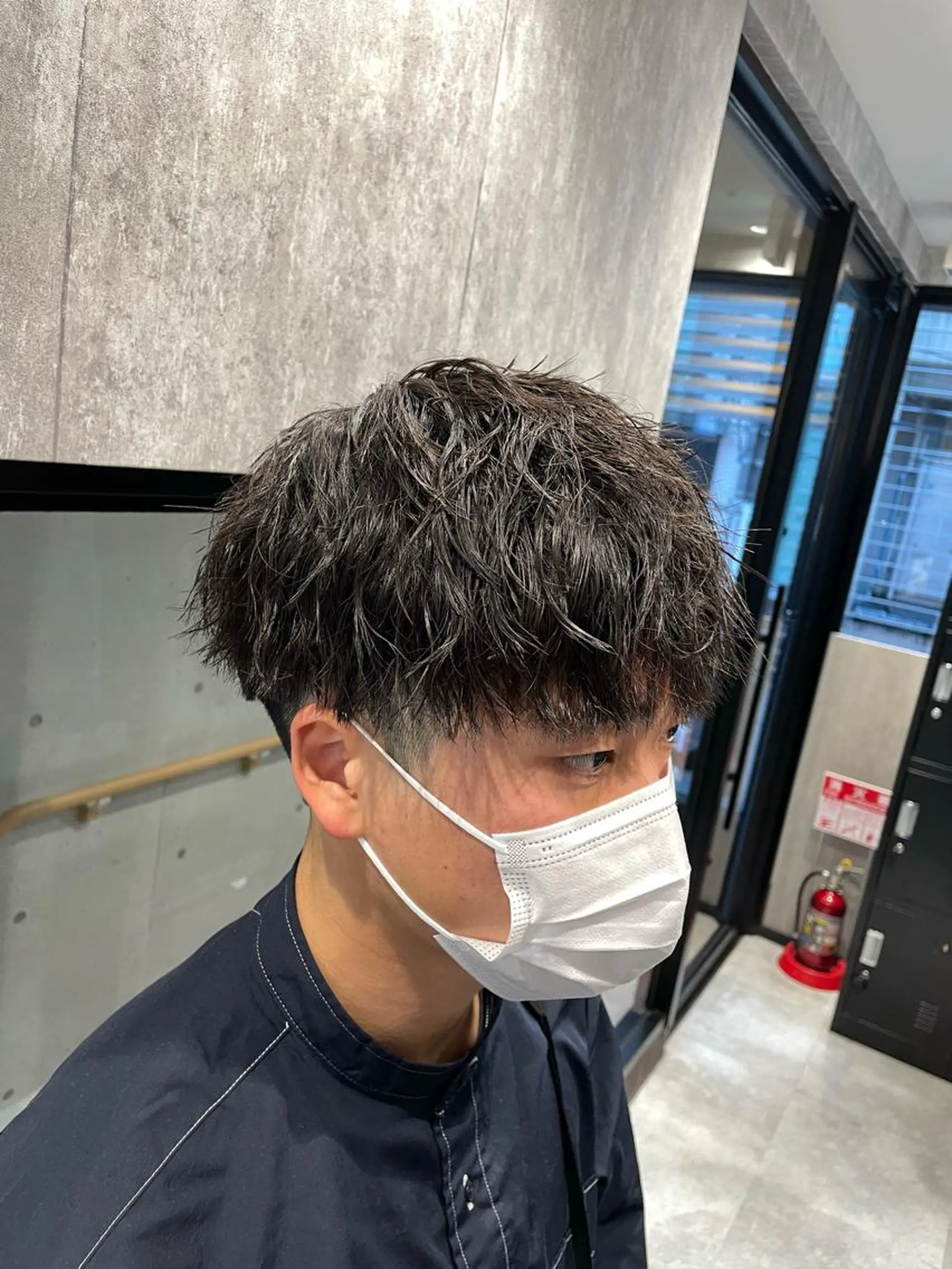 ショート カラー パーマ メンズ カット パーマ 🔥メンズ超特化🔥 青木海斗のヘアスタイル