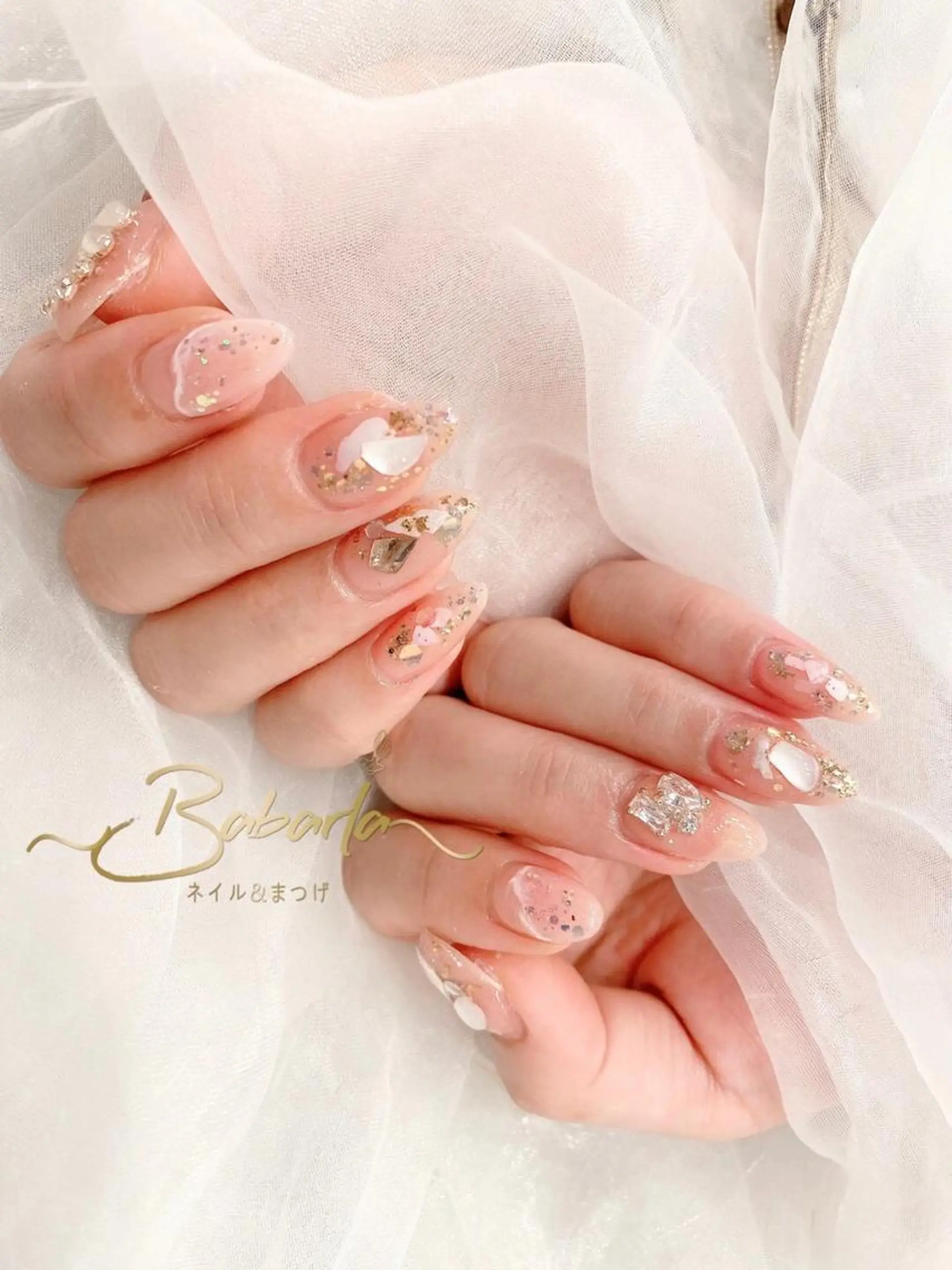 ネイル クリアネイル シンプルネイル Babarla Nailのネイルデザイン