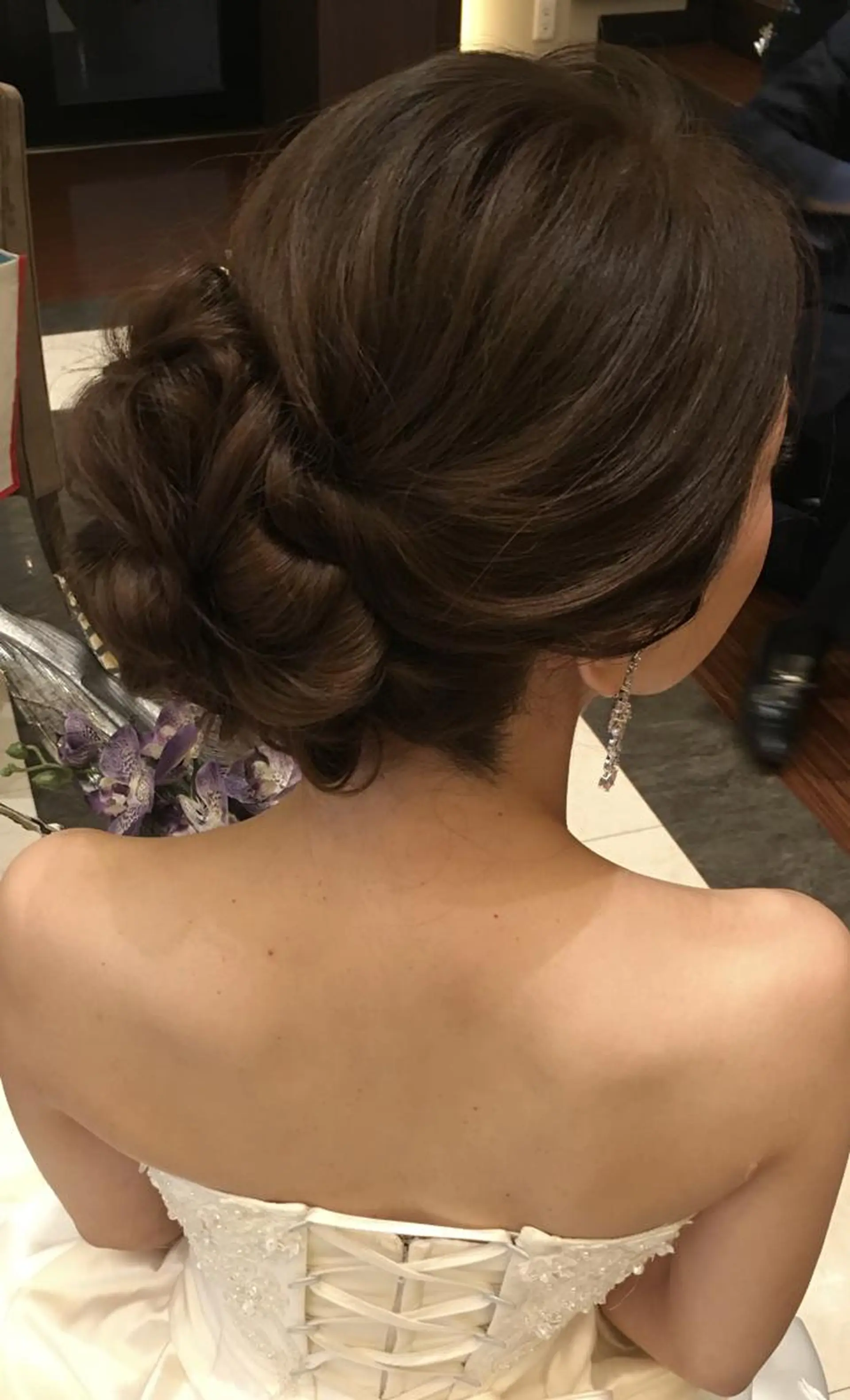 ロング ヘアアレンジ ヘアアンドメイクムタ 新居のヘアスタイル