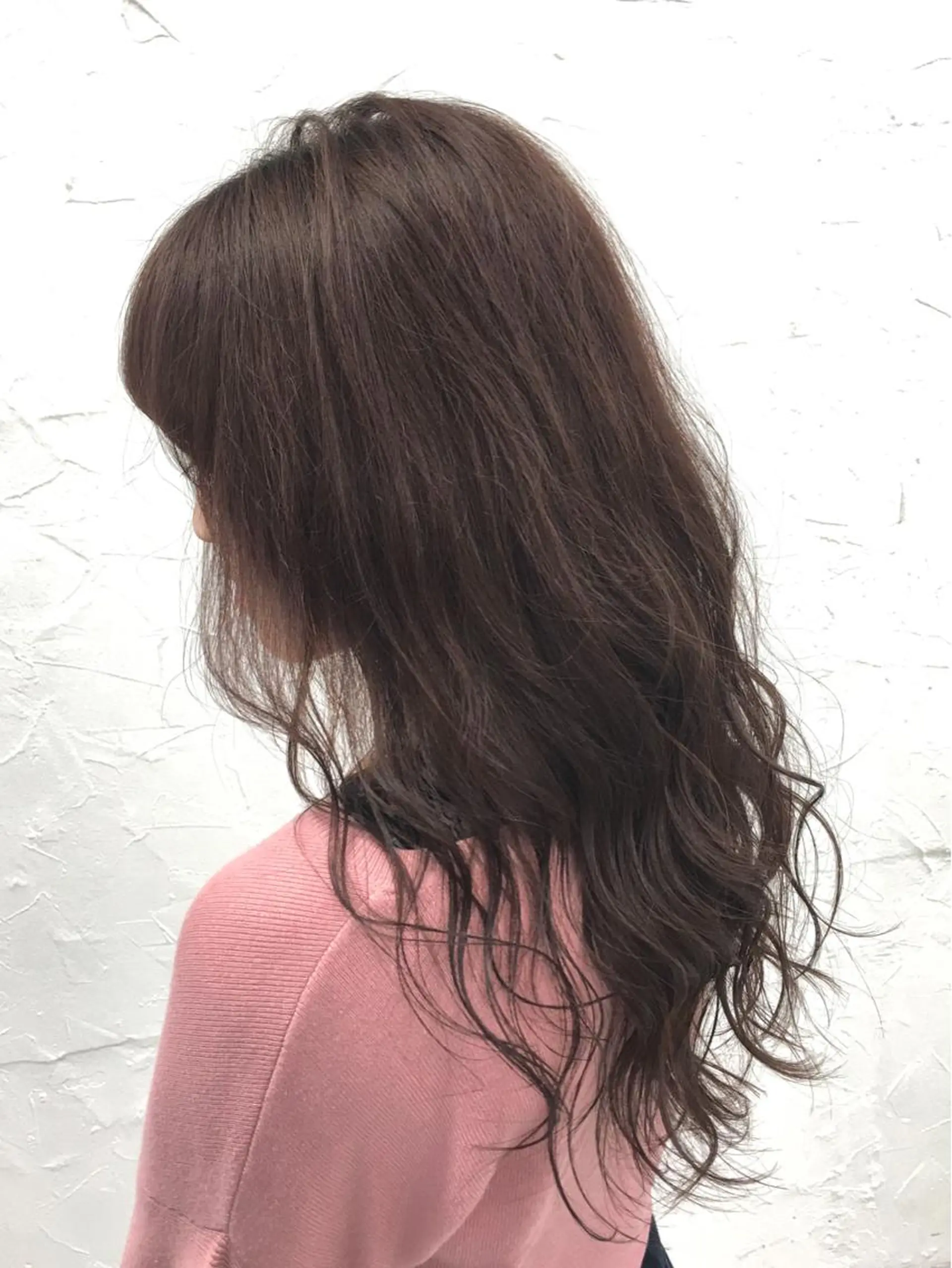 セミロング ヘアアレンジ アッシュ 大人垢抜け ダブルカラー【上野】のヘアスタイル