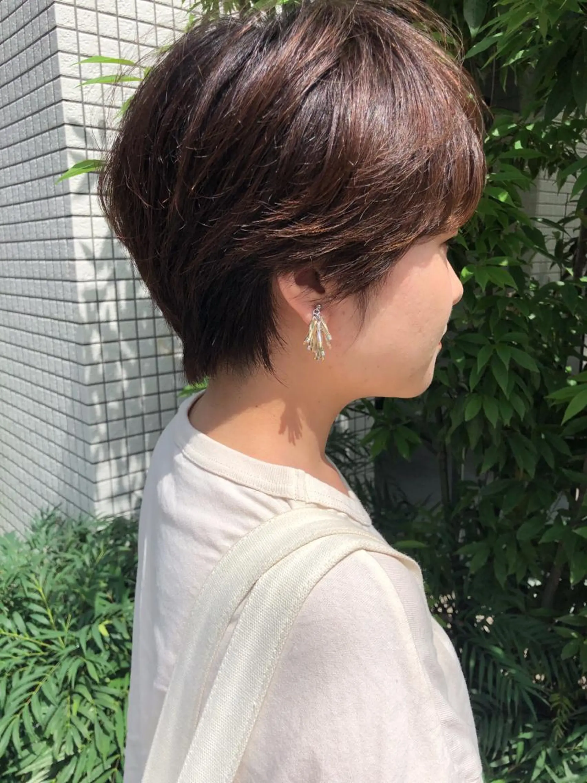 ショート 切りっぱなしボブ ボブ 外国人風カラー ハイライト レイヤーカット また会いたくなる 美容師【KENTA】のヘアスタイル