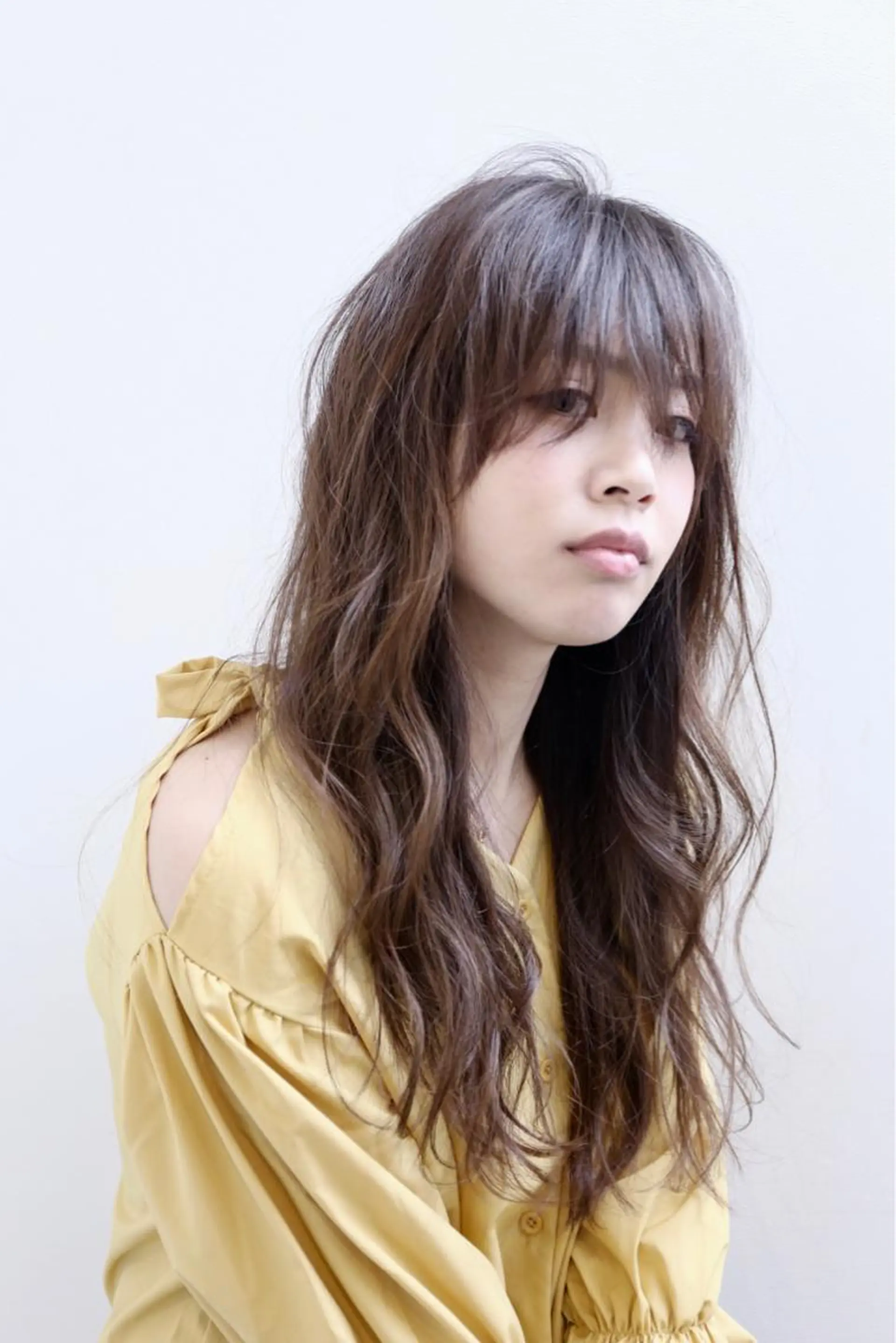 ロング カラー 透明感カラー イルミナカラー カット ヘアカラー 髪質改善/イルミナ/ 城崎のヘアスタイル