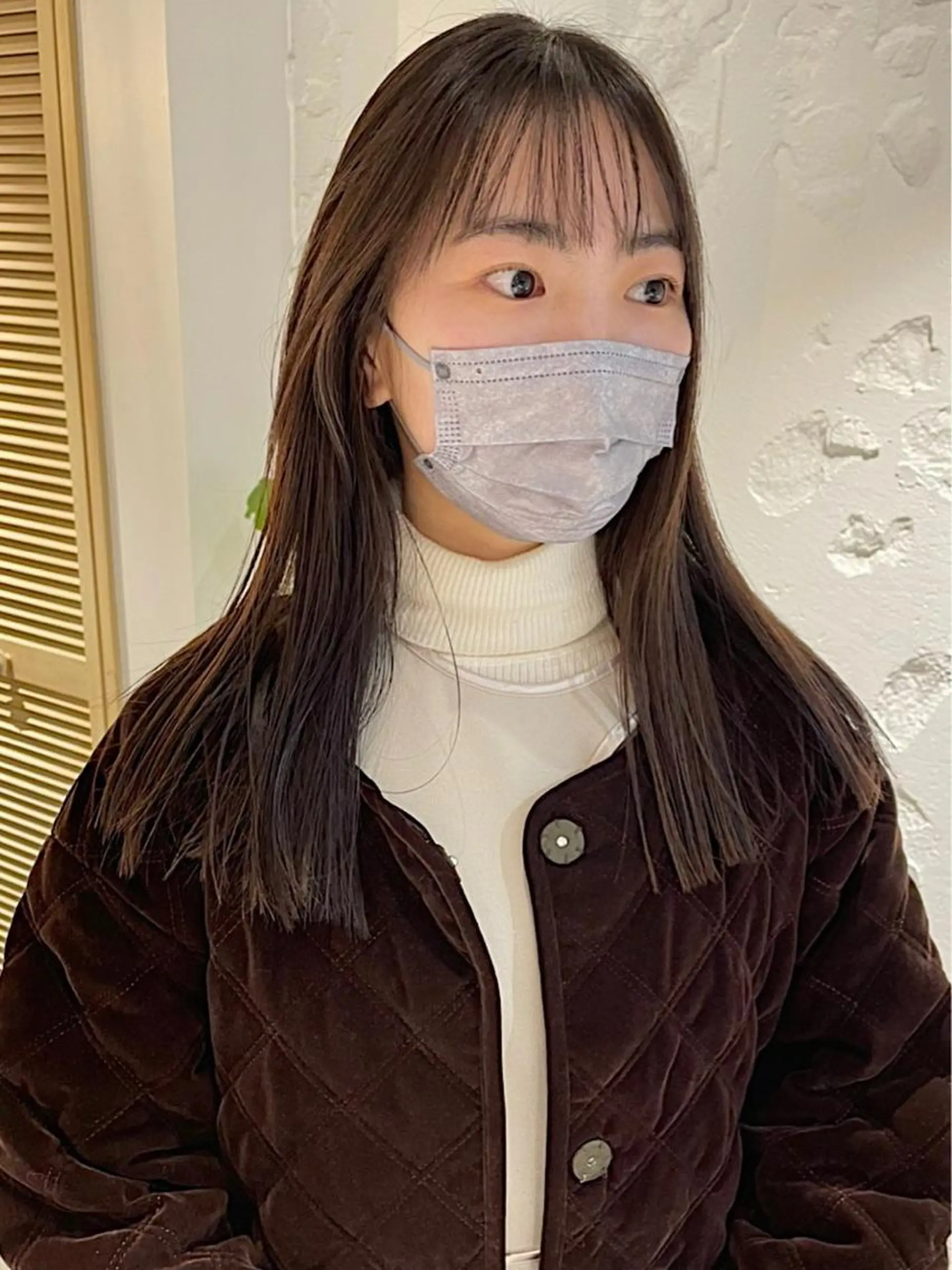 セミロング カラー ヘアアレンジ 透明感color 🥣suzunaのヘアスタイル