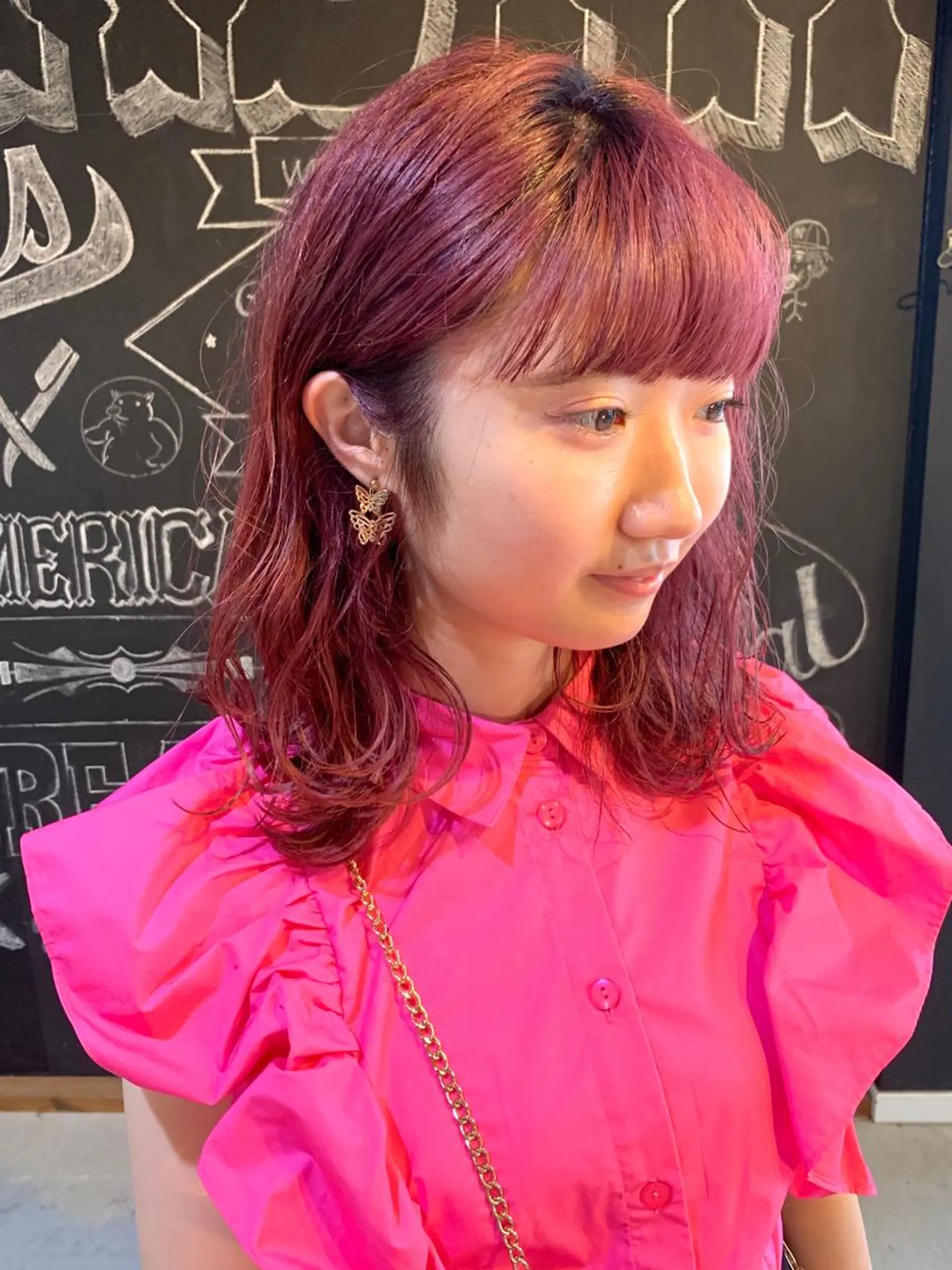 ミディアム カラー ヘアカラー トリートメント メンズヘア/レイヤー /ボブ山内春輝のヘアスタイル