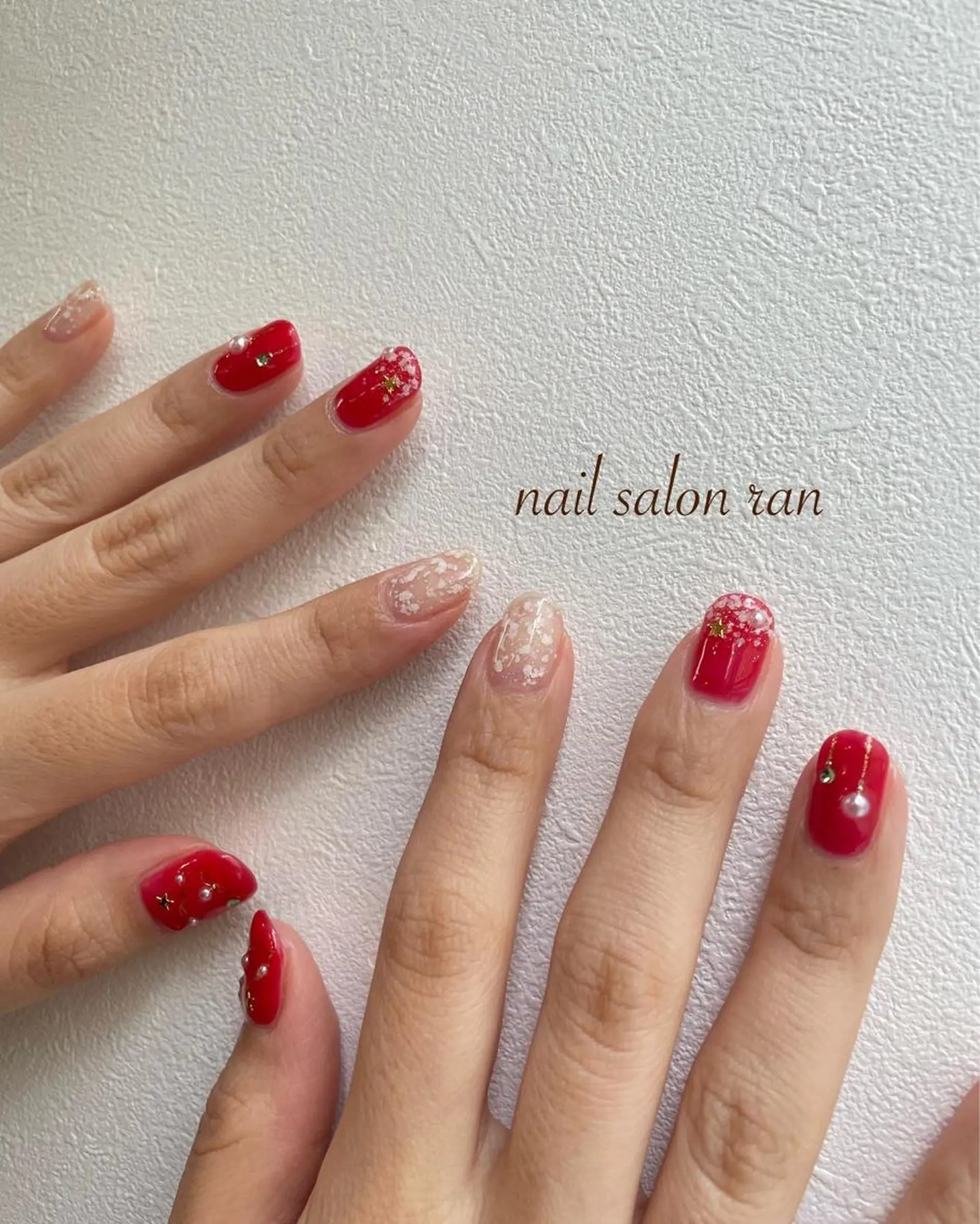 ネイル 冬ネイル クリスマス nailsalon ranのネイルデザイン