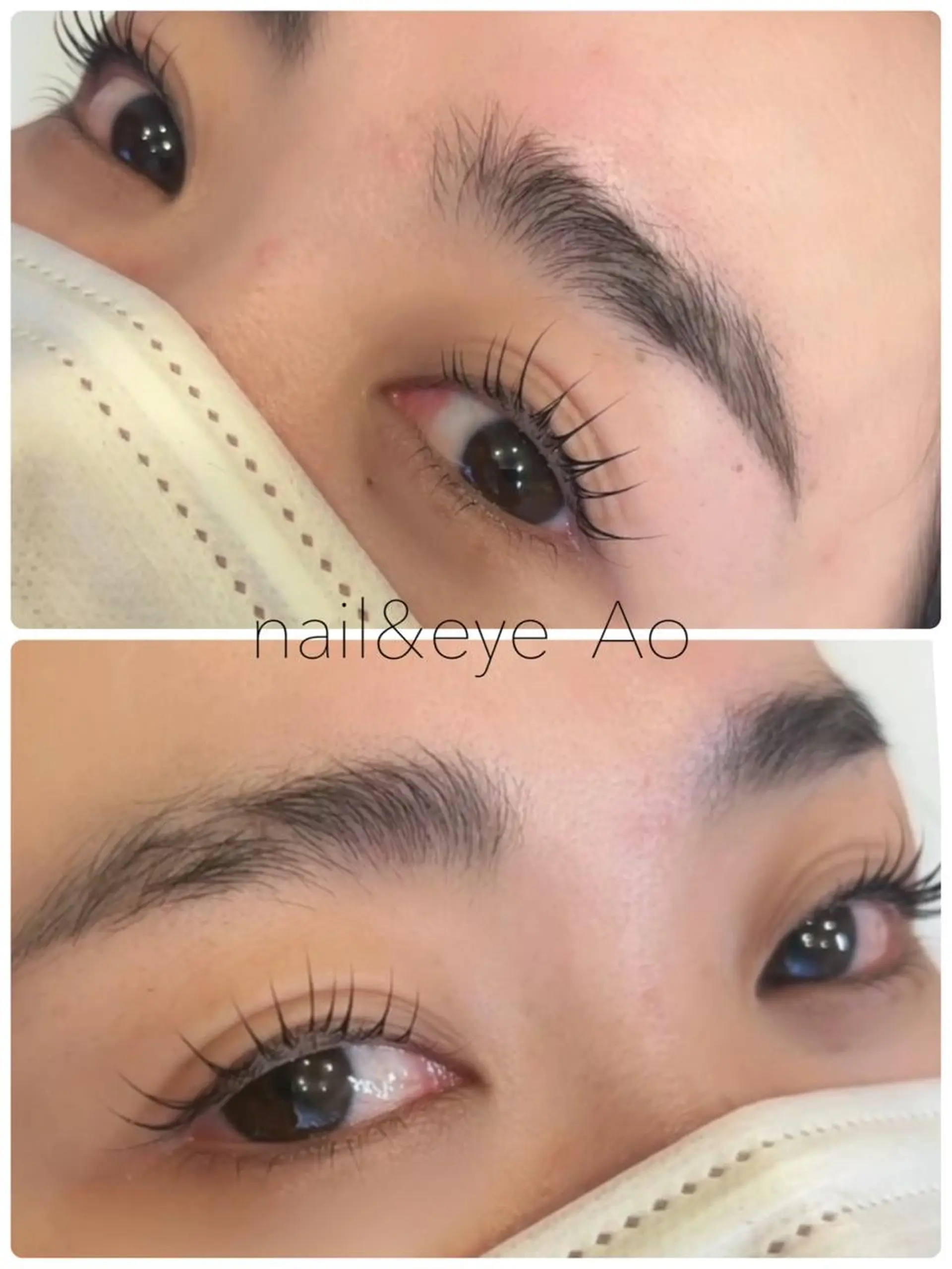 セミロング カラー パーマ ヘアアレンジ メンズ キッズ ネイル マツエク・マツパ アイブロウ ロングネイル マツパ nail&eye Aoのマツエク・マツパデザイン