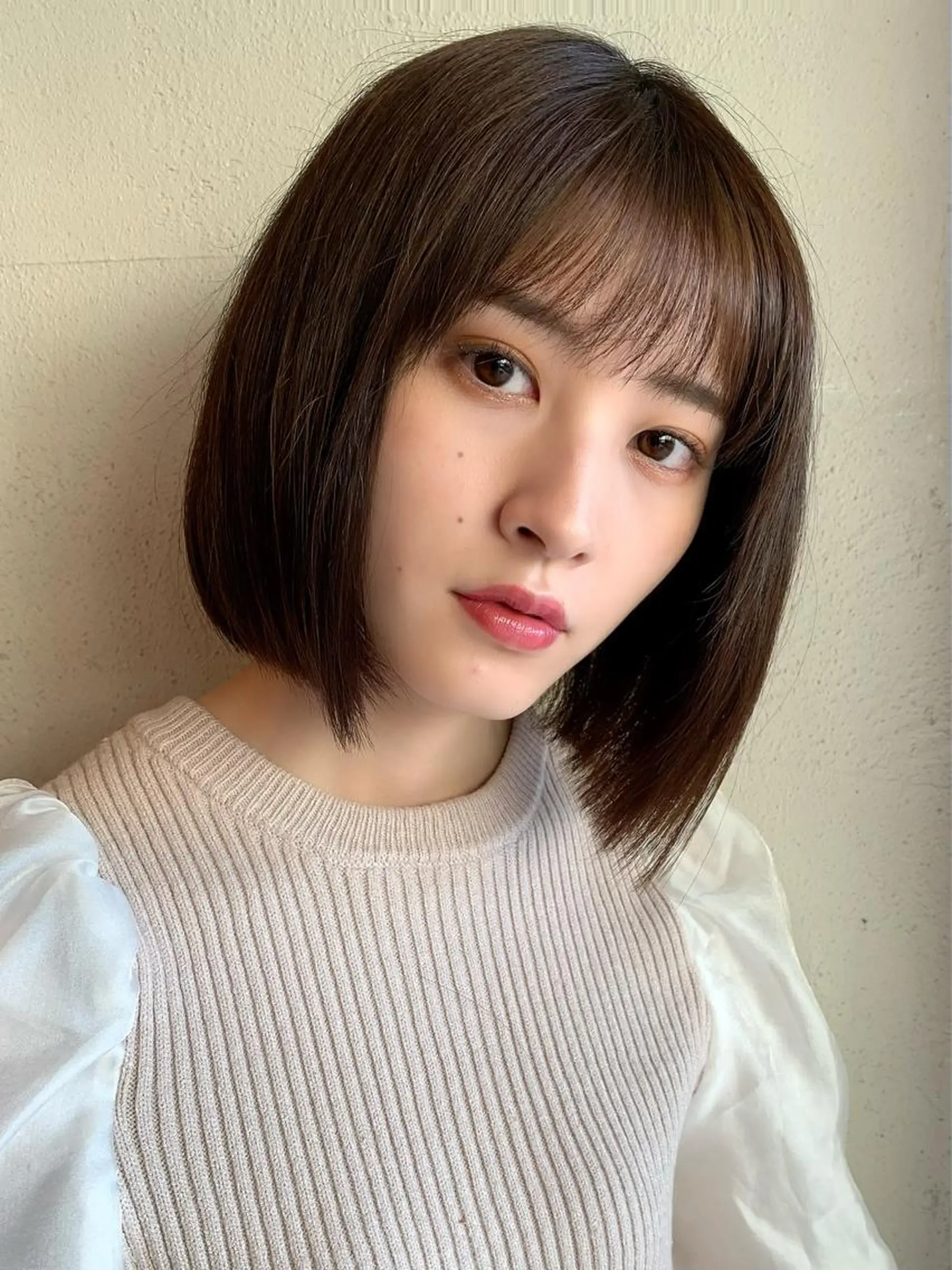 ショート カラー カット ヘアカラー トリートメント ヘッドスパ ヘアセット 透明感/オリーブ/ グレージュ/YUKAのヘアスタイル