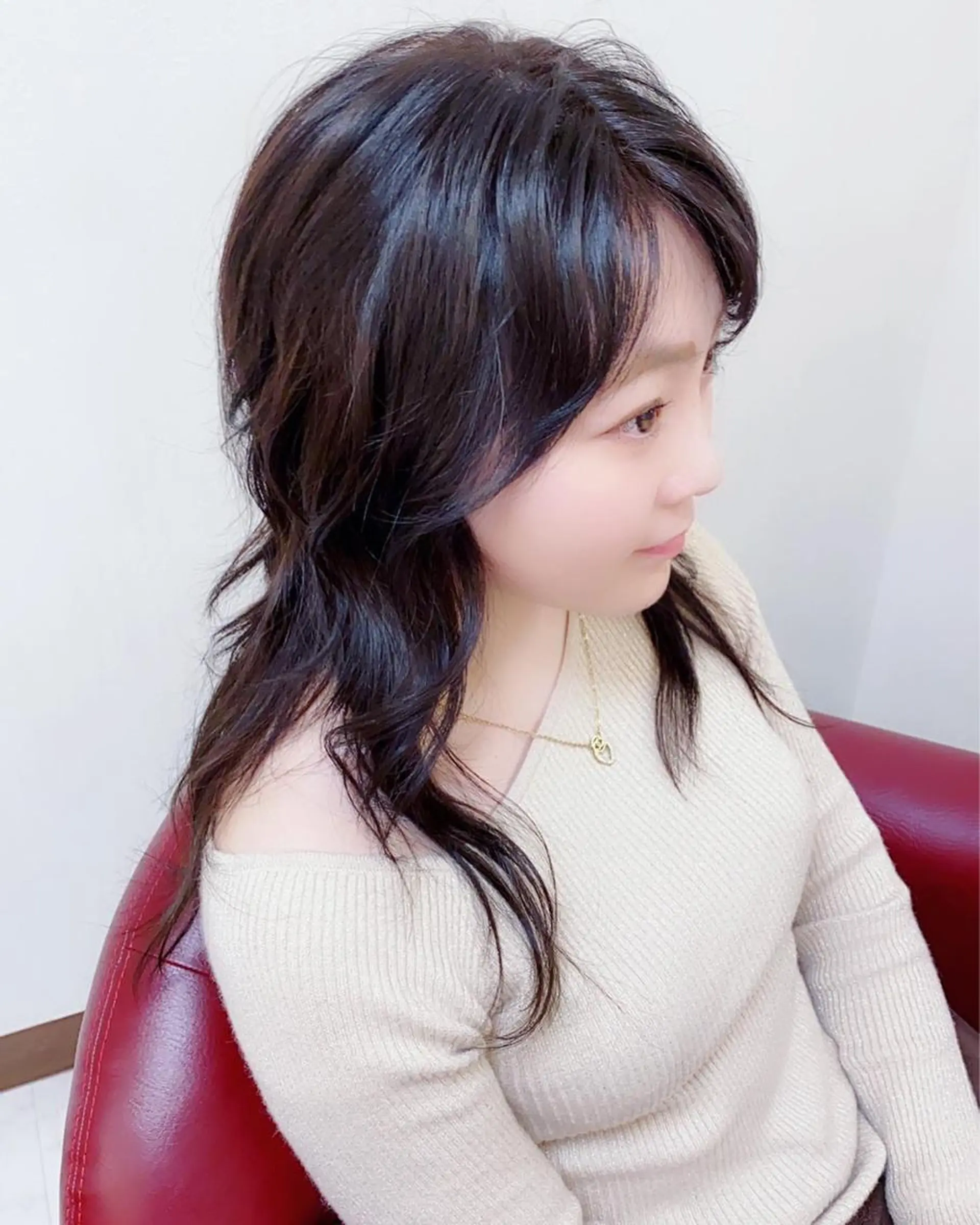 ロング カラー ロング ウルフカット カット ヘアカラー トリートメント YURI ✨のヘアスタイル