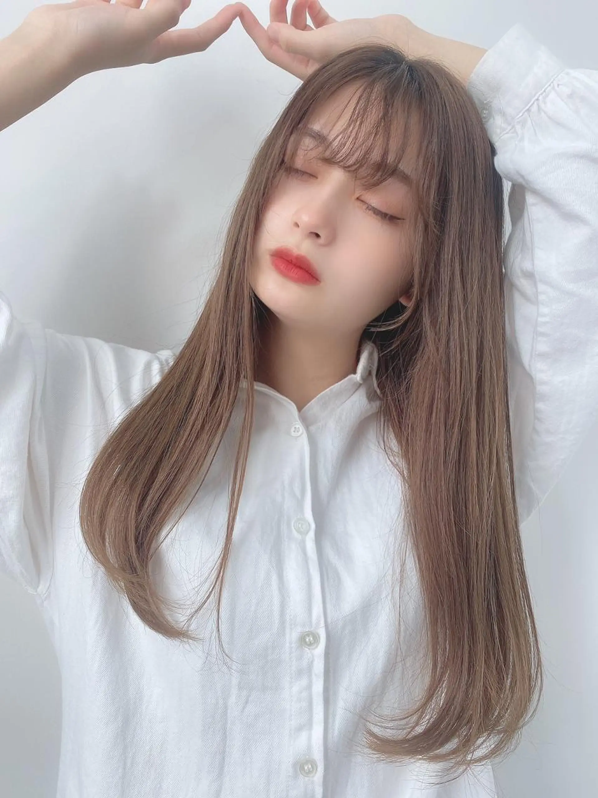 ロング カラー トリートメント 梅田茶屋町 Yutaのヘアスタイル