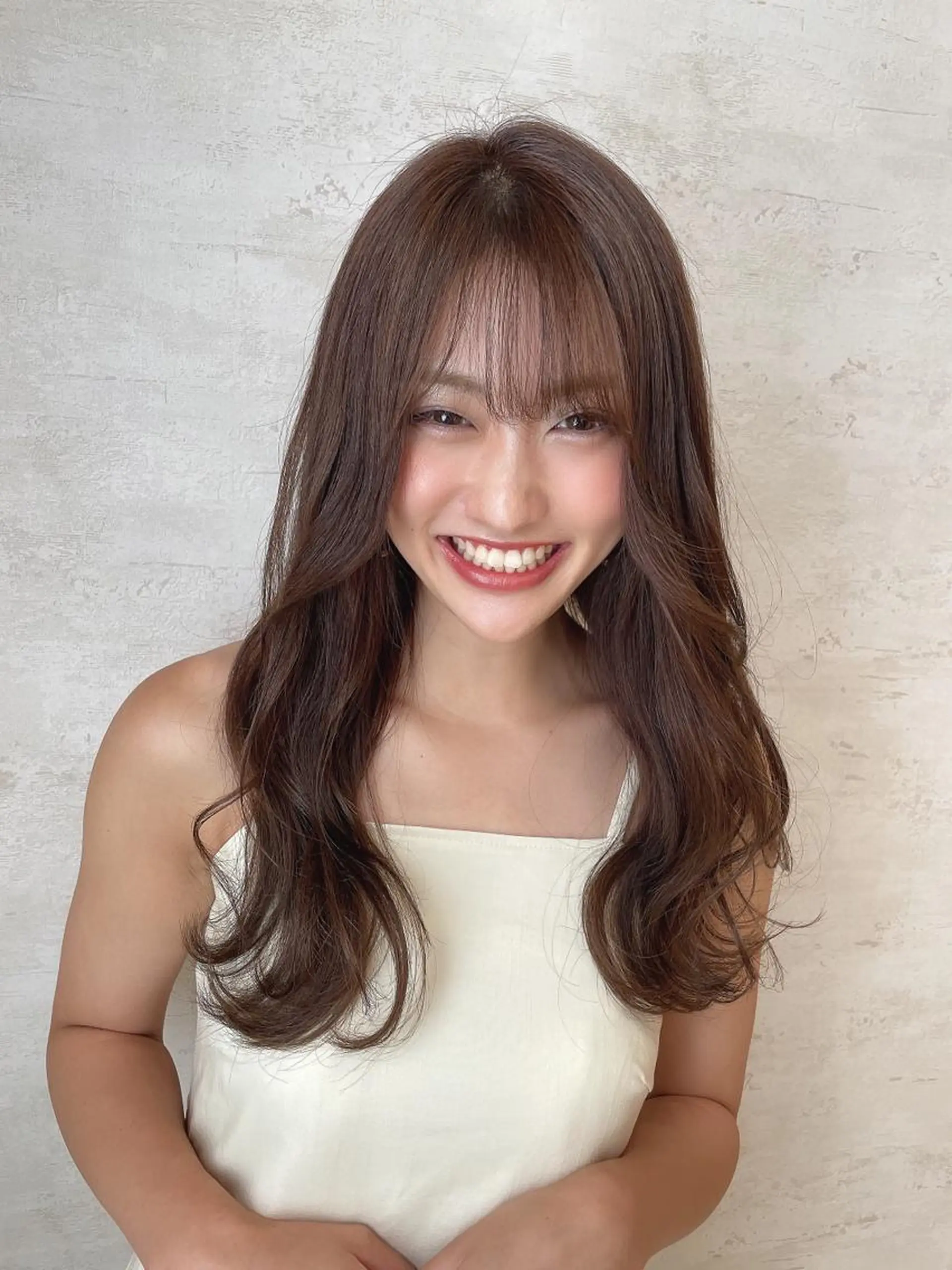 ミディアム 木屋元一/透明感 /レイヤー/顔まわりのヘアスタイル