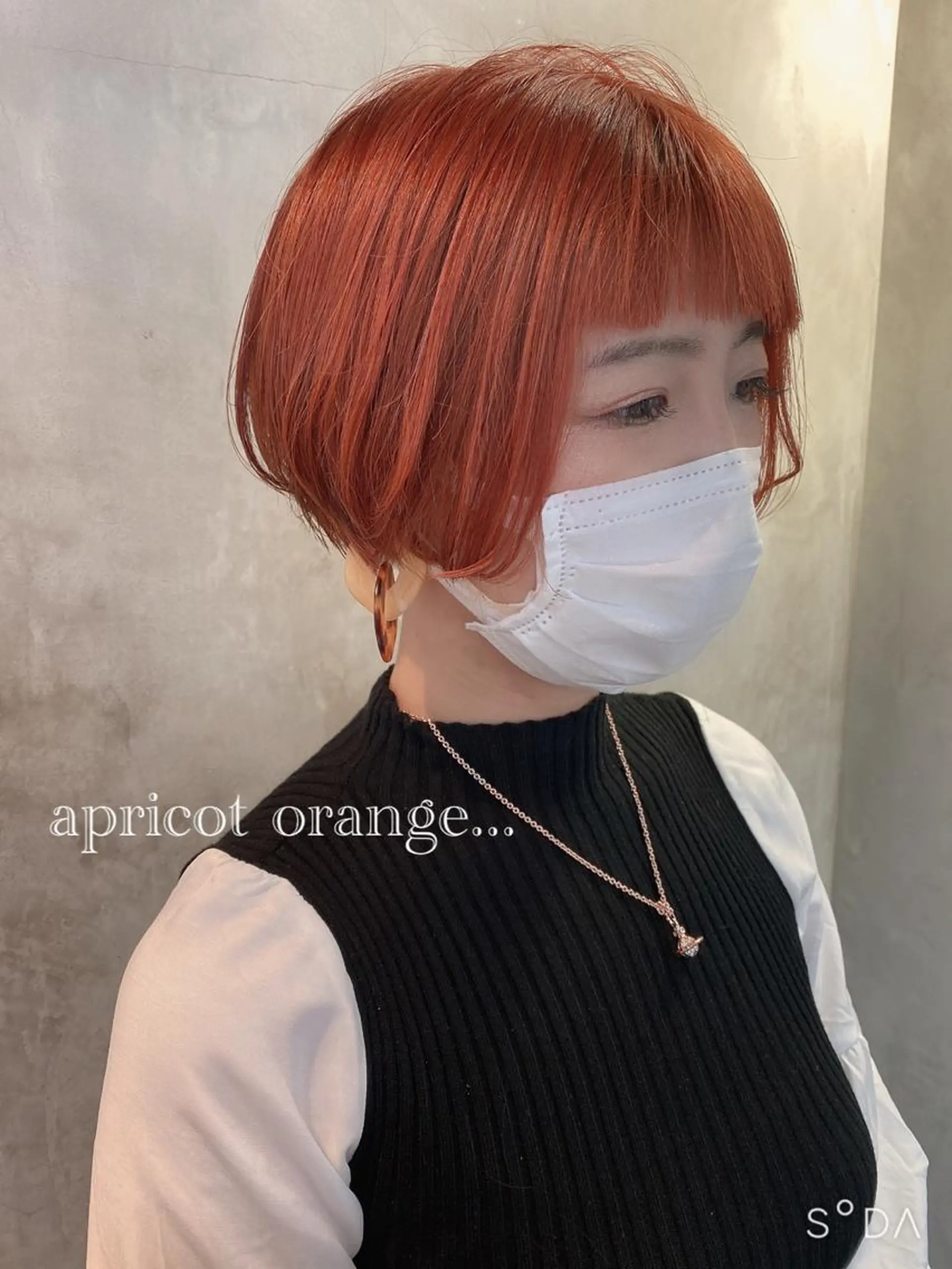 ショート カラー ヘアアレンジ ブリーチ stylist/蛯谷 珠里のヘアスタイル