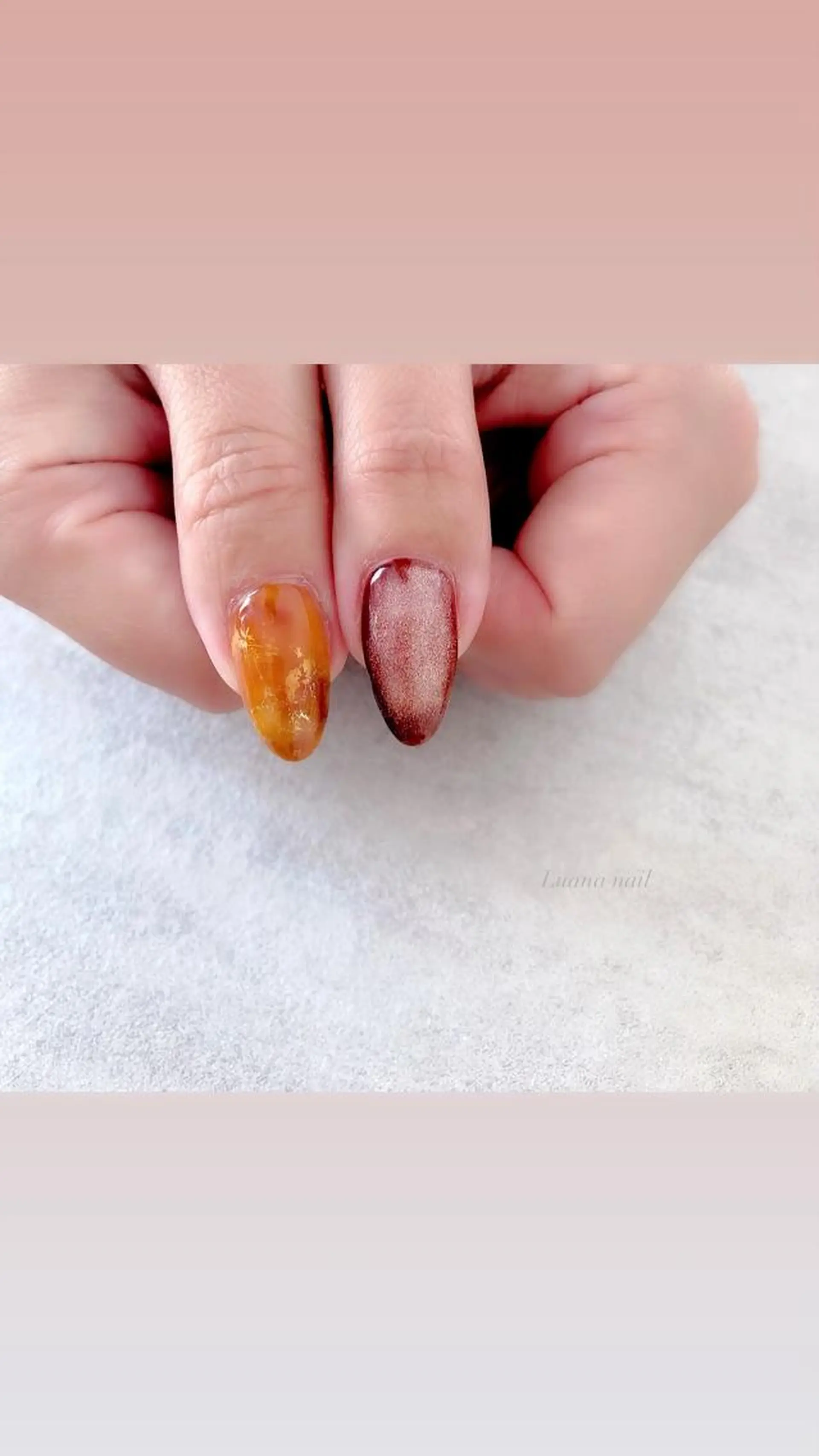 ショート キッズ ネイル べっ甲ネイル マグネットネイル Luana nail (ルアナネイル)のネイルデザイン