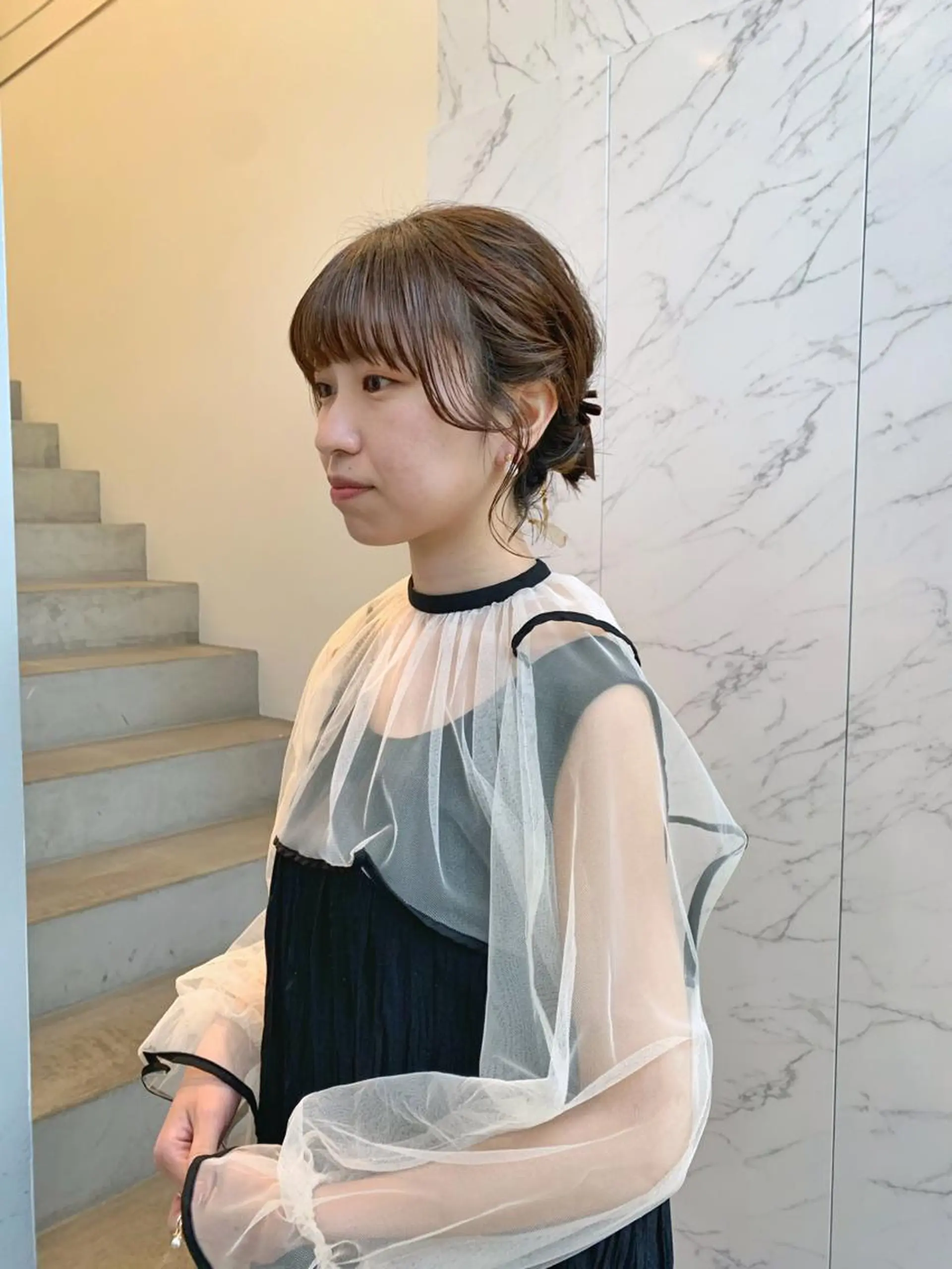 ヘアアレンジ aoi /パーマ /まるみショートのヘアスタイル