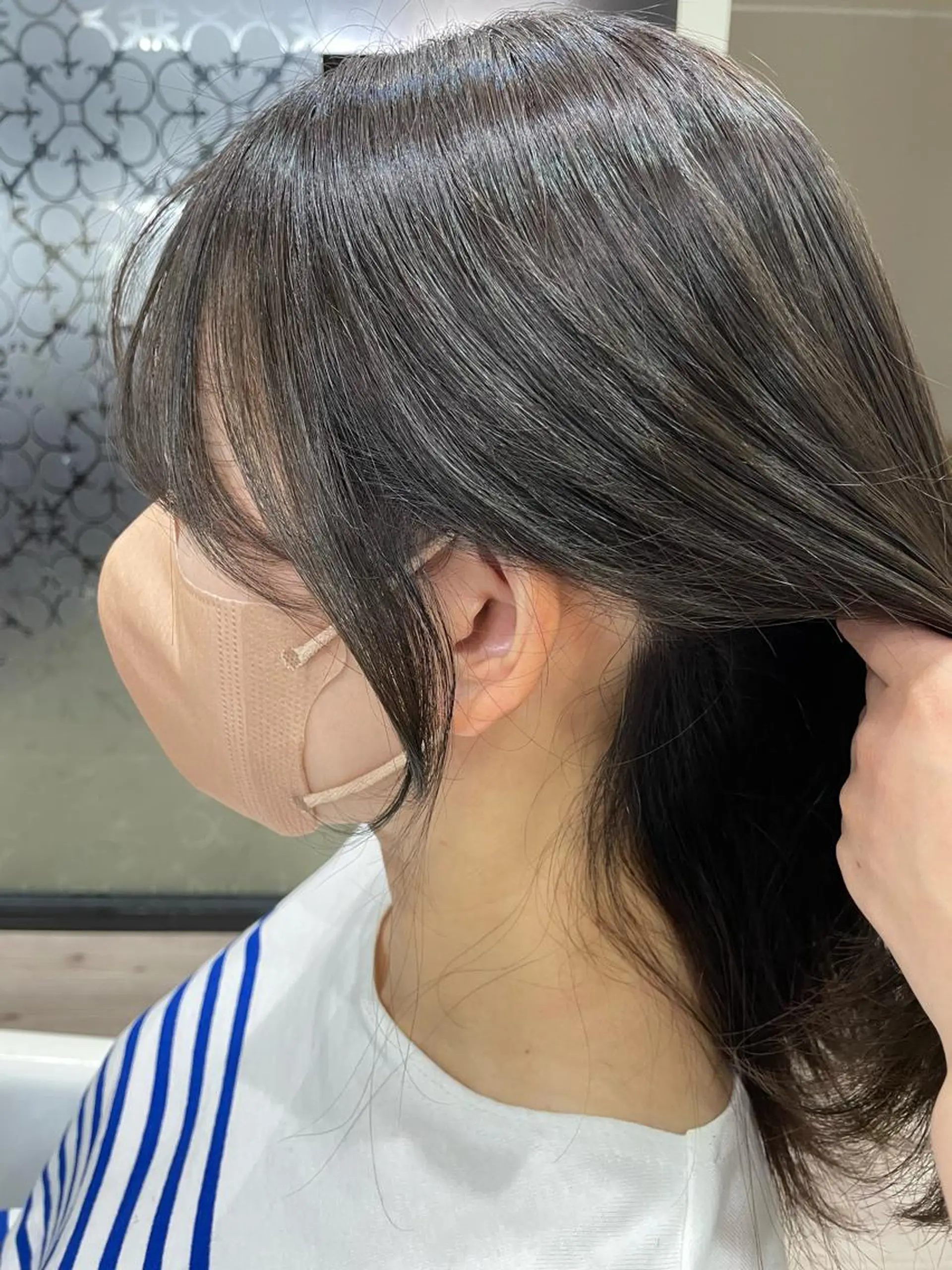 ロング カラー 小顔カット たなか りなのヘアスタイル