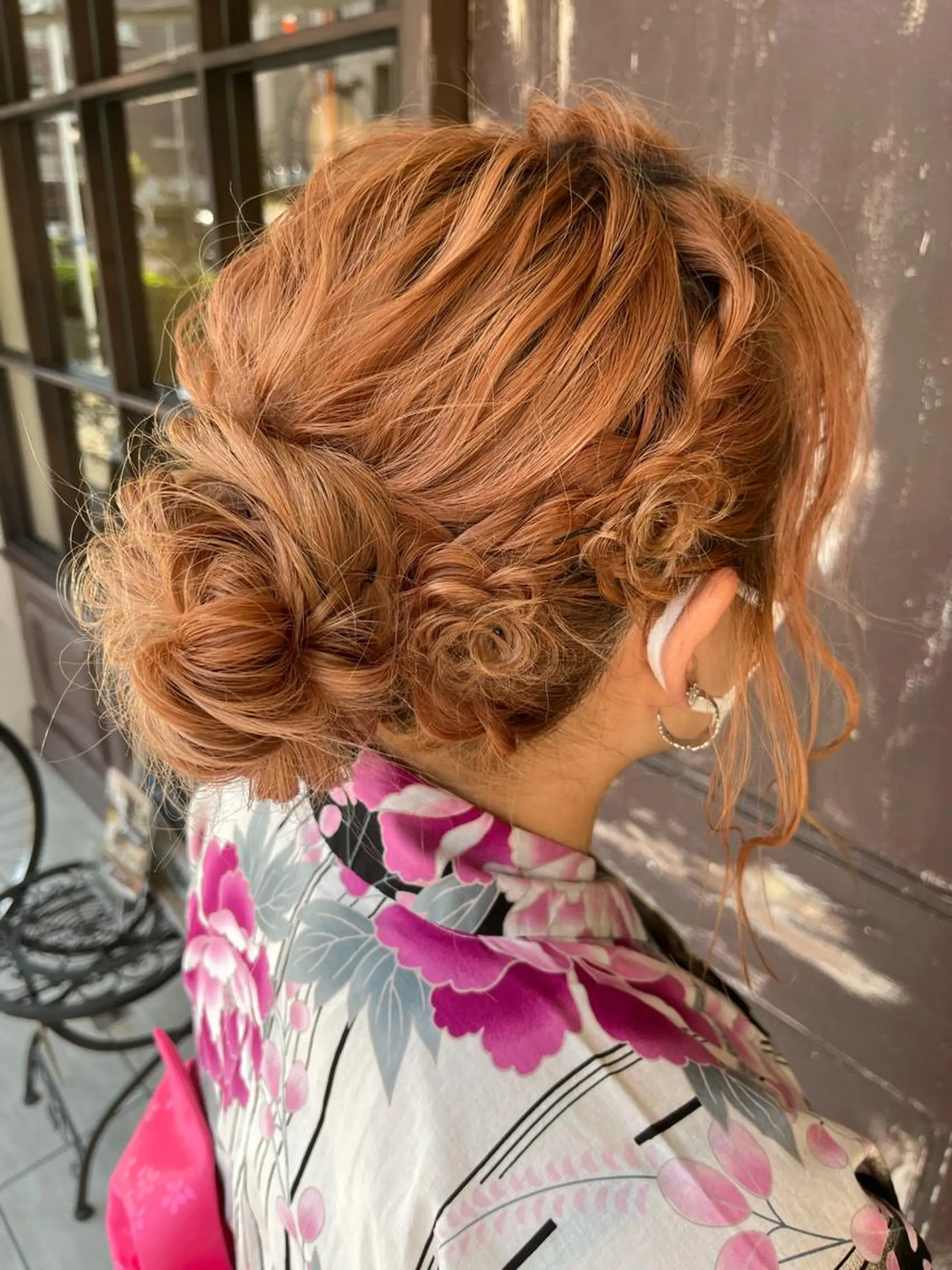 ミディアム ヘアアレンジ 浴衣 ヘアセット 川越 輝梨奈のヘアスタイル