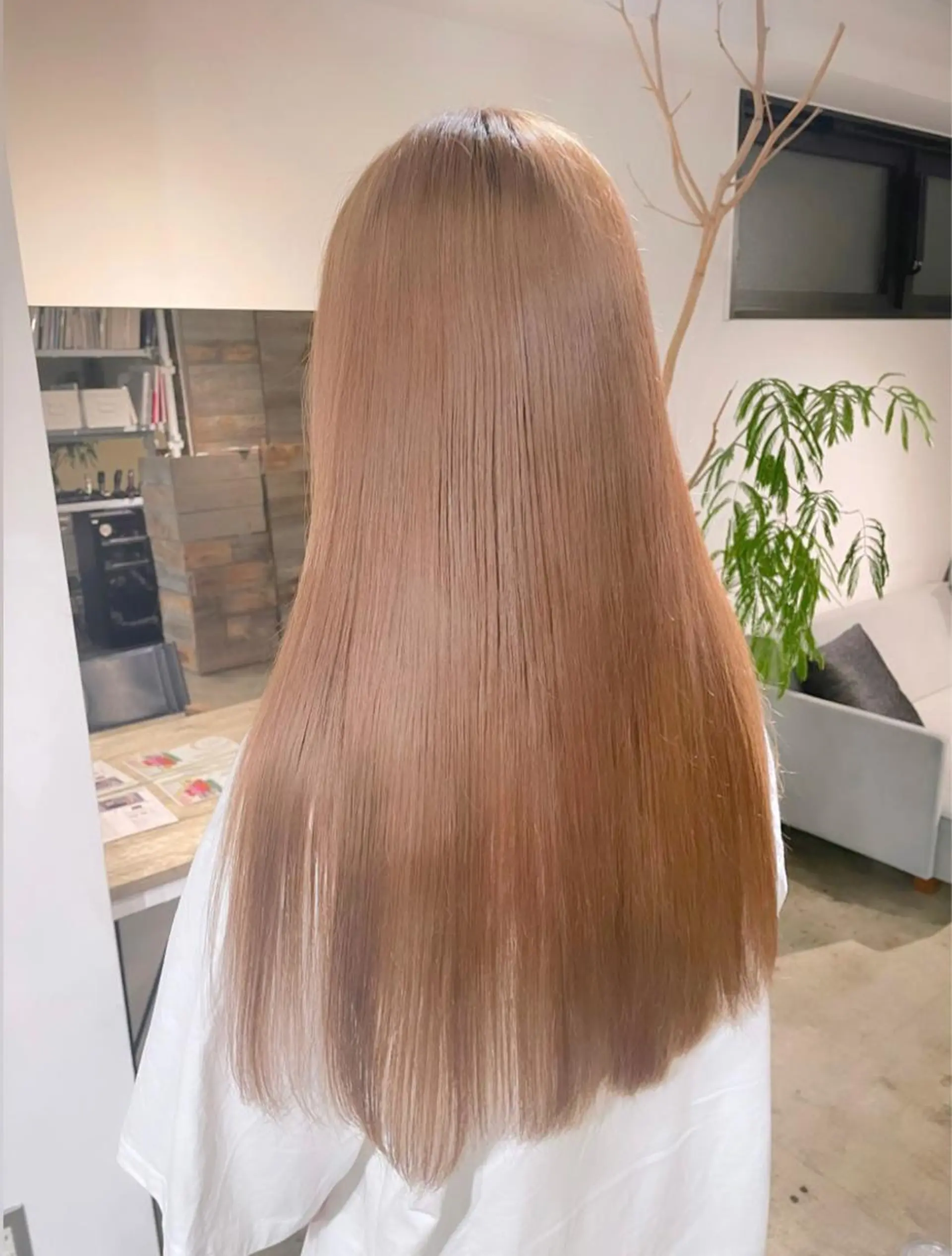 ロング ヘアカラー トリートメント 暖色カラー🍒 ケアブリーチ/akiのヘアスタイル