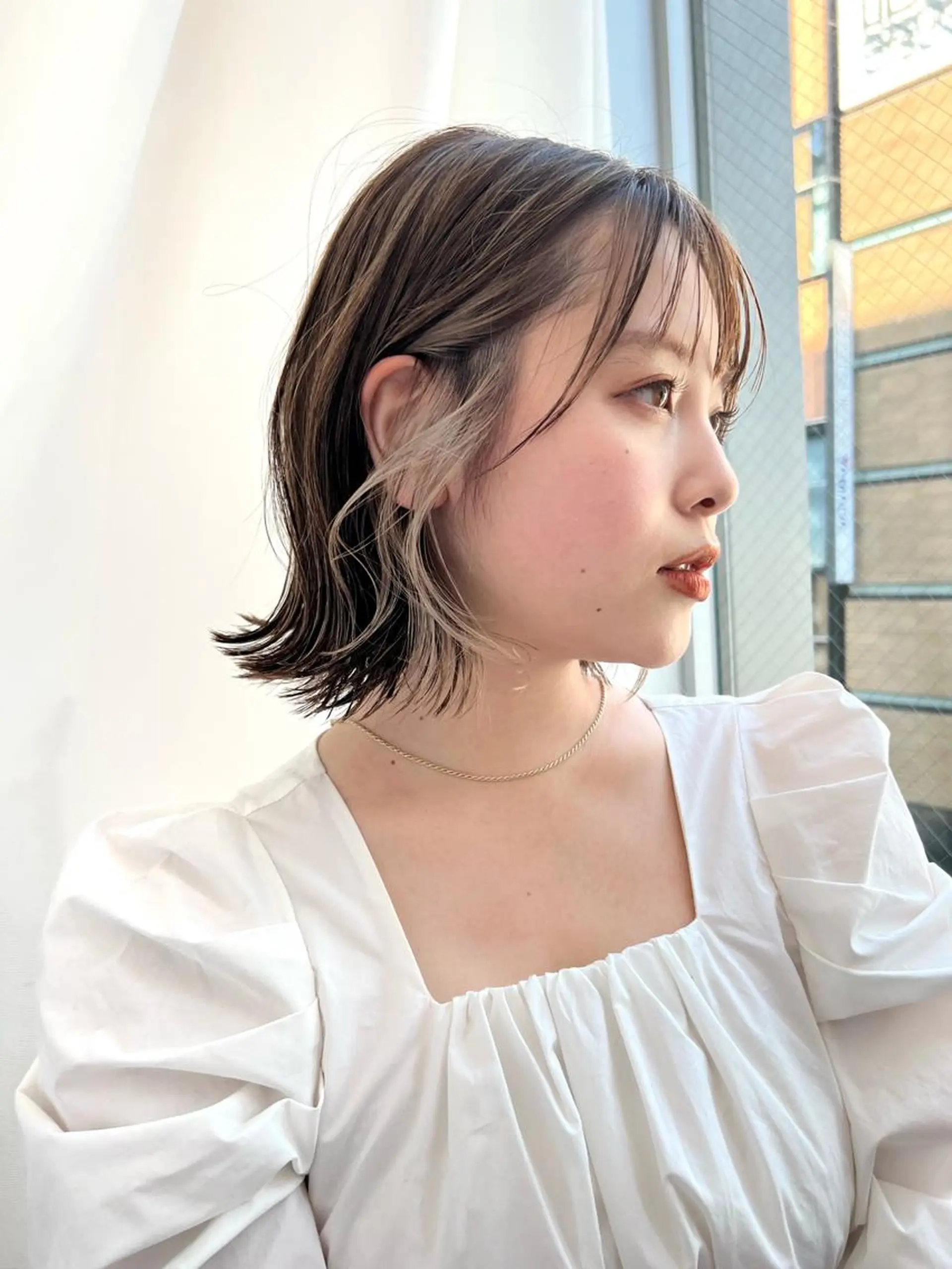 ショート カラー ヘアカラー トリートメント レイヤー専門家 ダブルカラー修のヘアスタイル