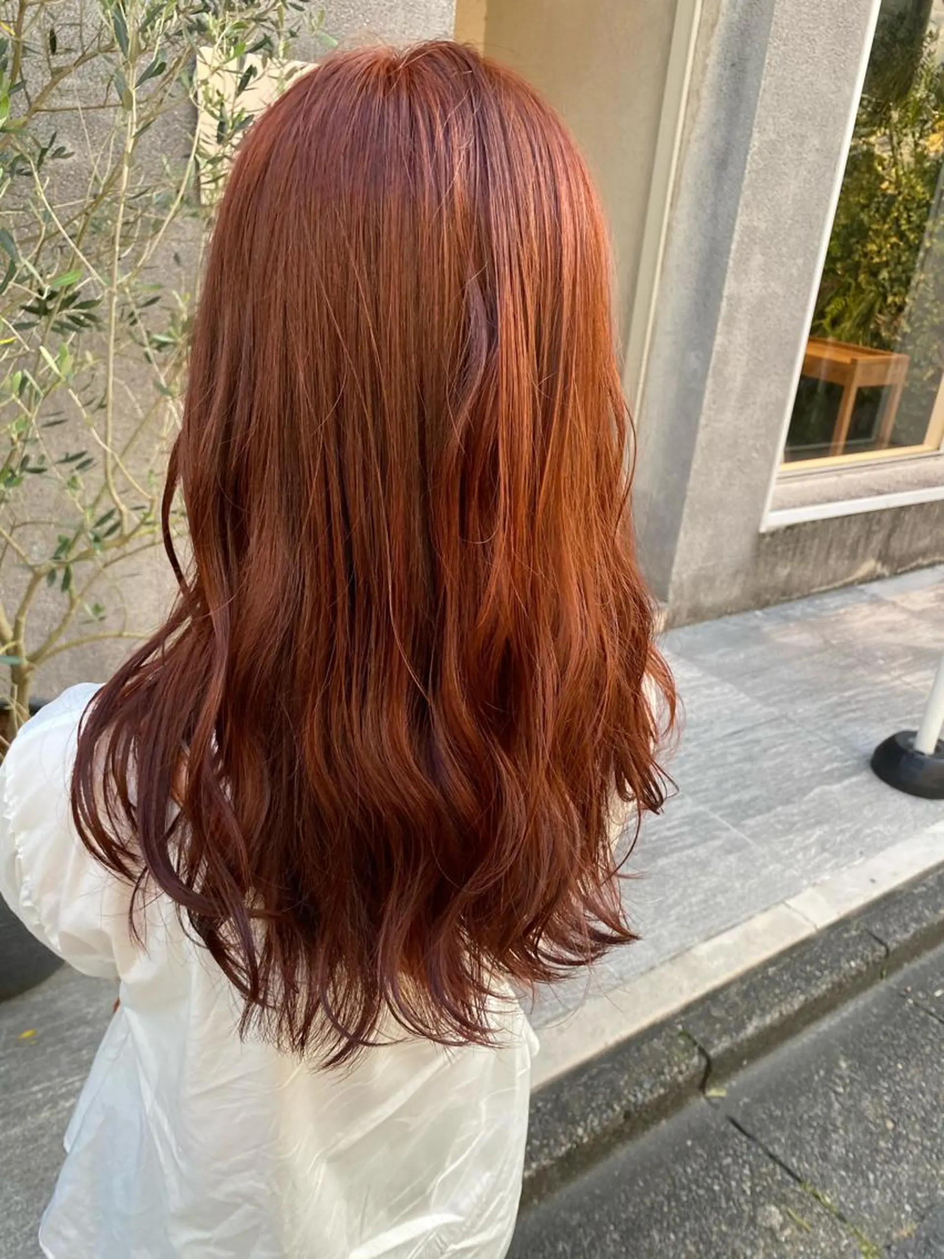 セミロング カラー 赤み消し韓国ヘア レイヤー縮毛🤍渡邉のヘアスタイル