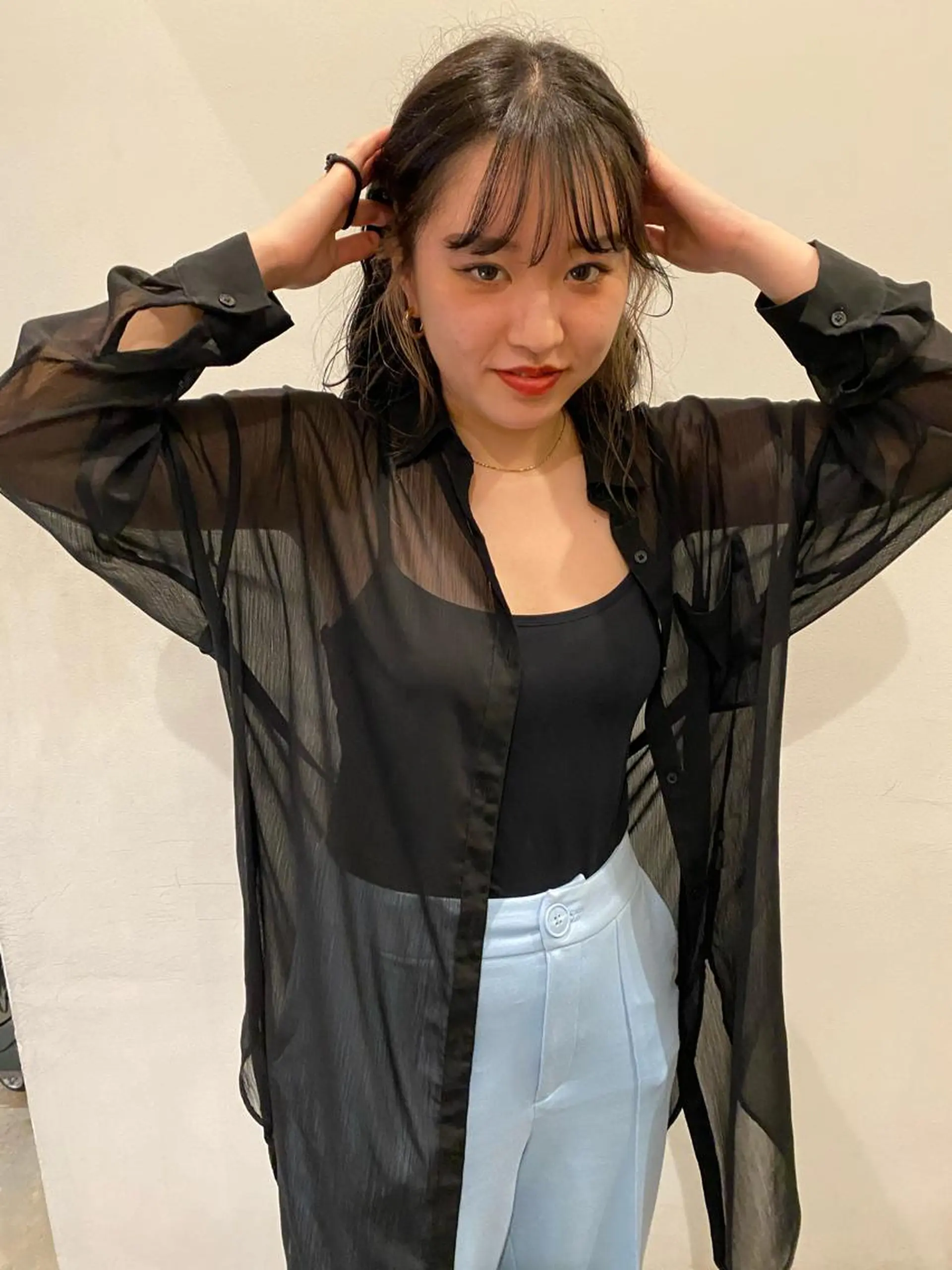 セミロング deco所属・無料カットモデル 丸川英心のヘアスタイル