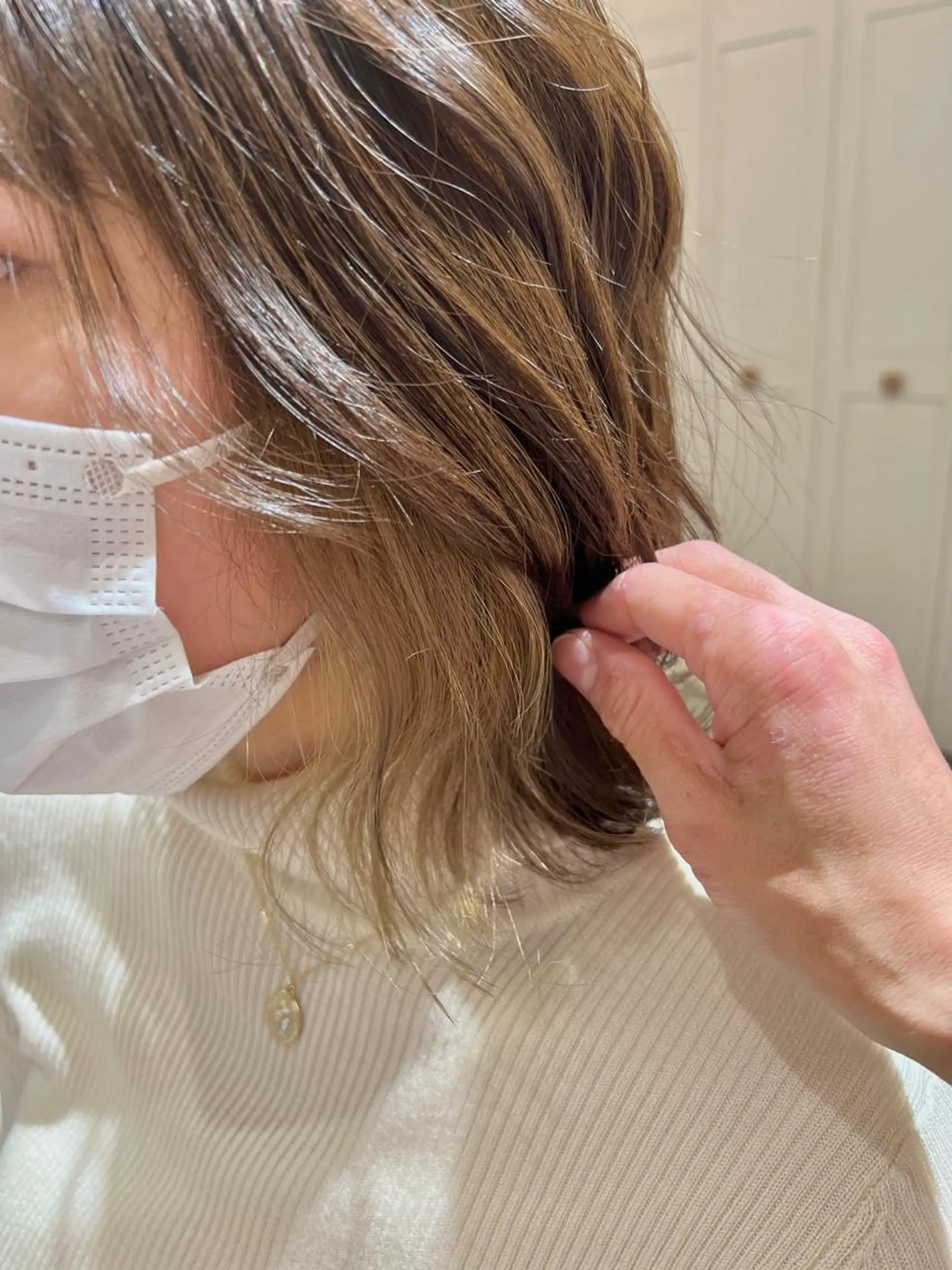 ミディアム カラー 縮毛矯正×艶カラー /中村勇太のヘアスタイル