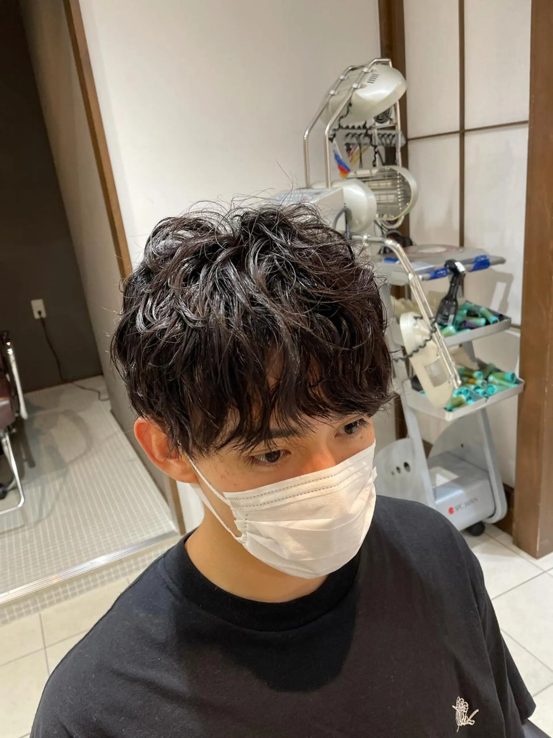 パーマ メンズ メンズパーマ スパイラルパーマ VanCouncil 千種所属・大竹 穂香のヘアスタイル