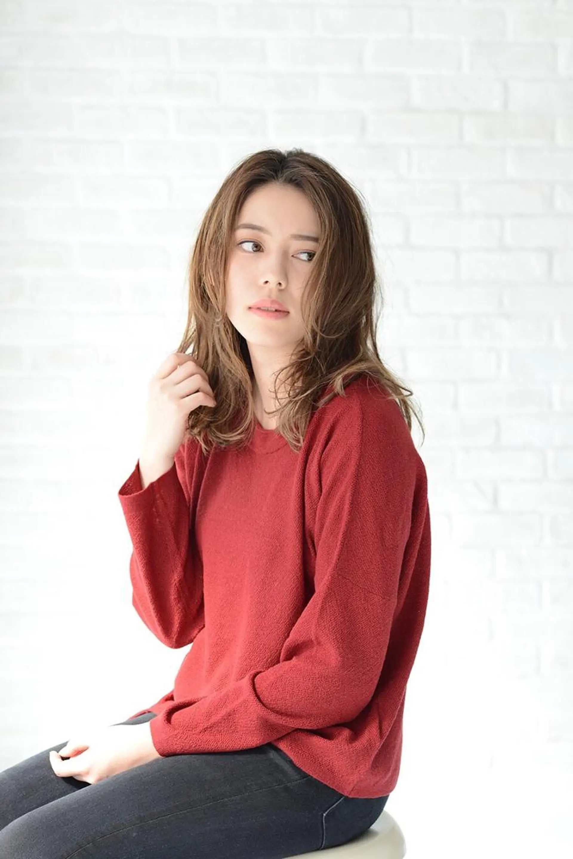 セミロング ロング カラー パーマ ulu-ウル所属・北川 大輔のヘアスタイル