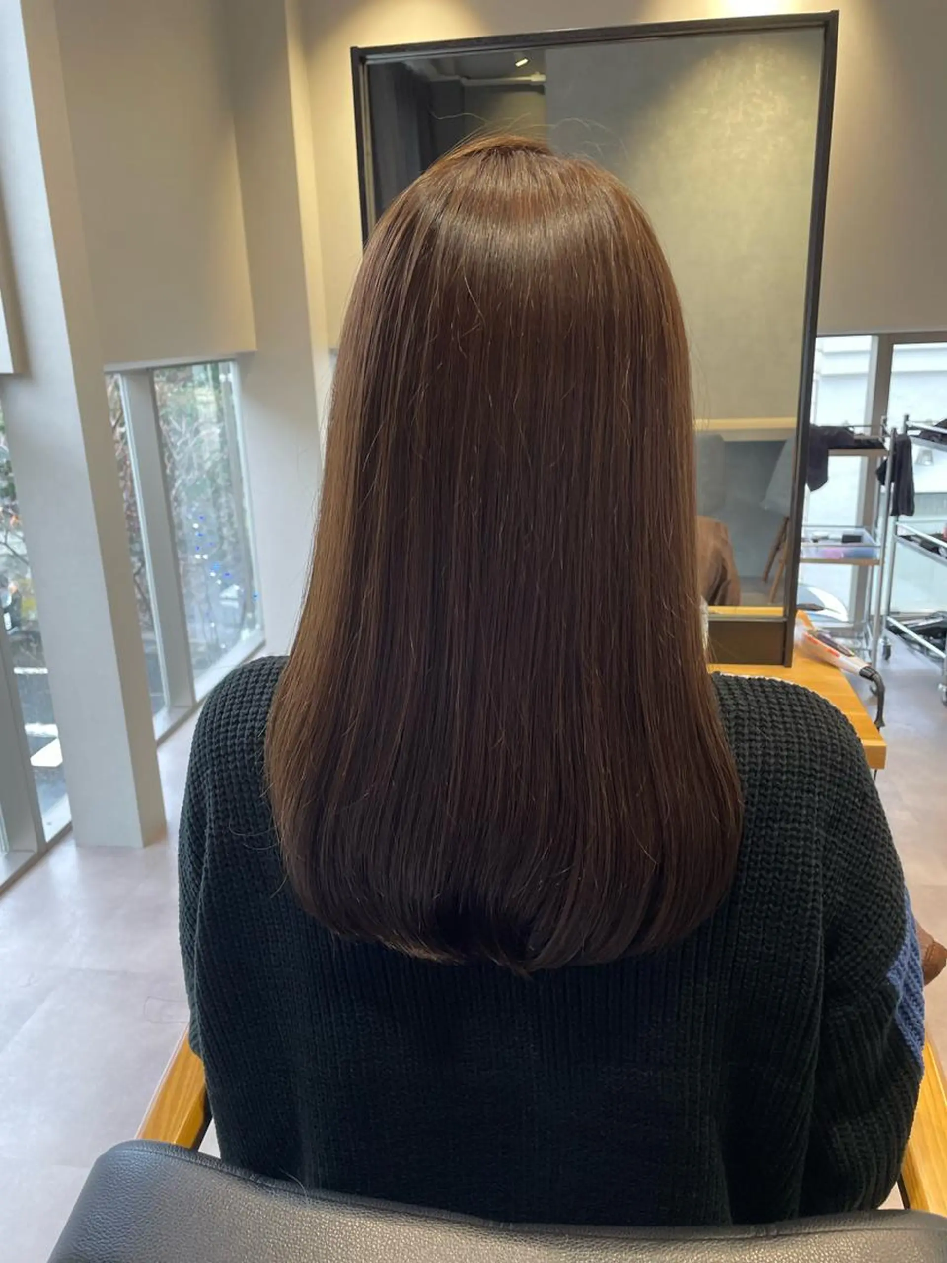 ロング ボブ エギョモリ 外国人風カラー ハイライト 髪質改善 韓国風/オシャレ /縮毛矯正/滝口琴未のヘアスタイル