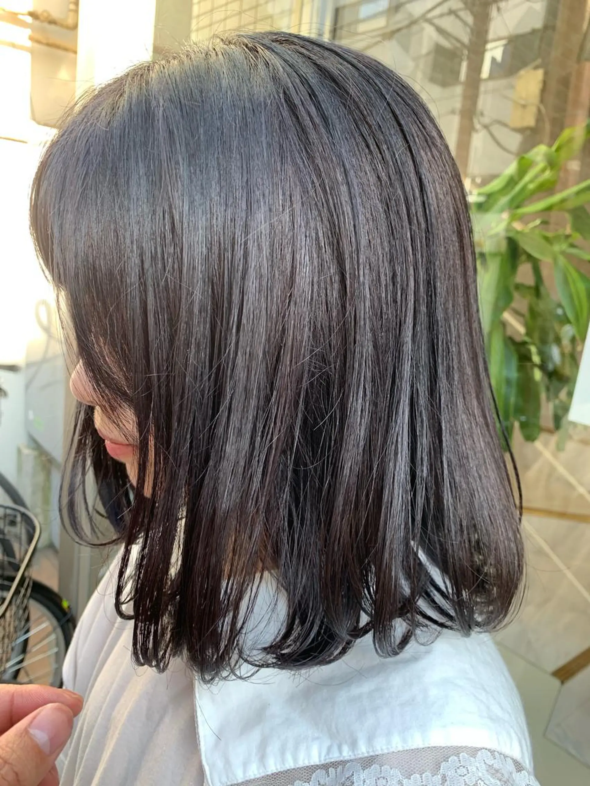 カラー グレージュ カット ヘアカラー トリートメント ヘアセット MUSASHI ブリーチカラー◎のヘアスタイル