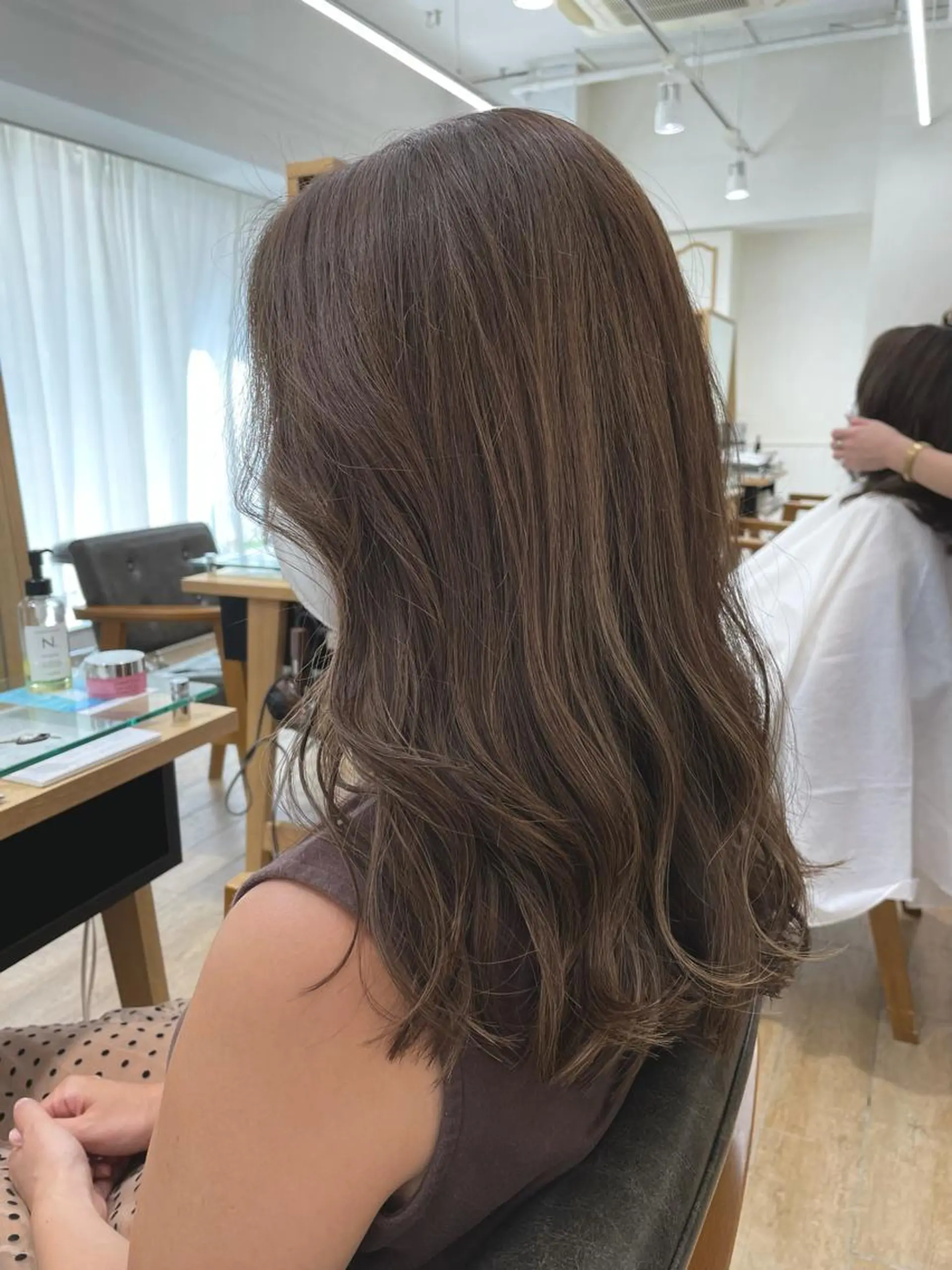 セミロング カラー 🤎ベージュカラー 🐶メンズパーマのヘアスタイル