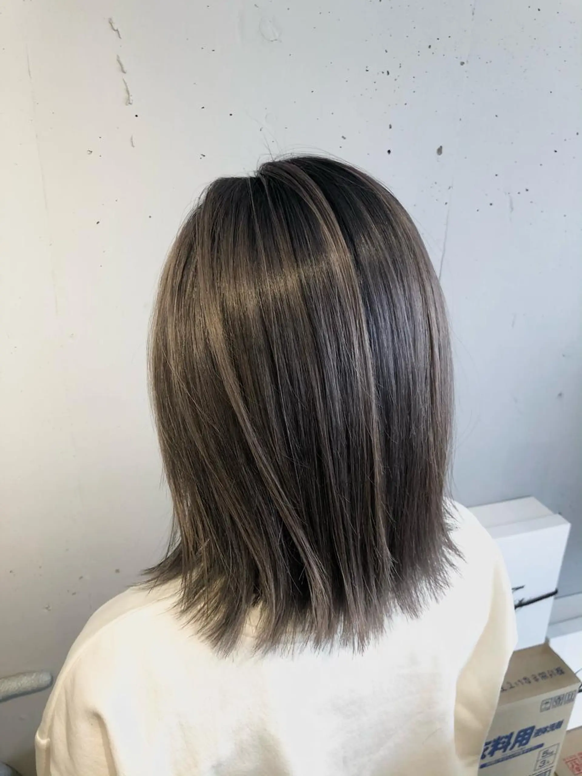 ミディアム カラー ZOA classic hair所属・東 みのりのヘアスタイル