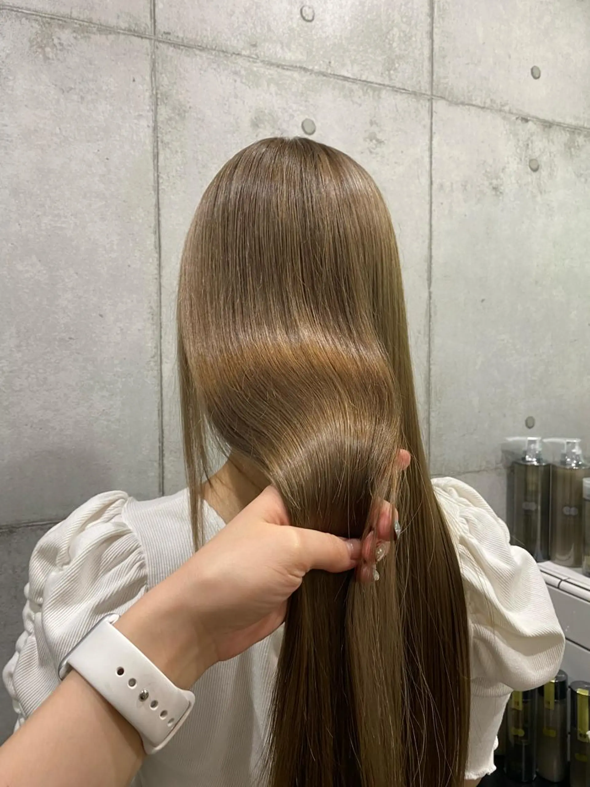 ロング カラー カット トリートメント ヘッドスパ ヘアセット newi赤羽 HINATAのヘアスタイル