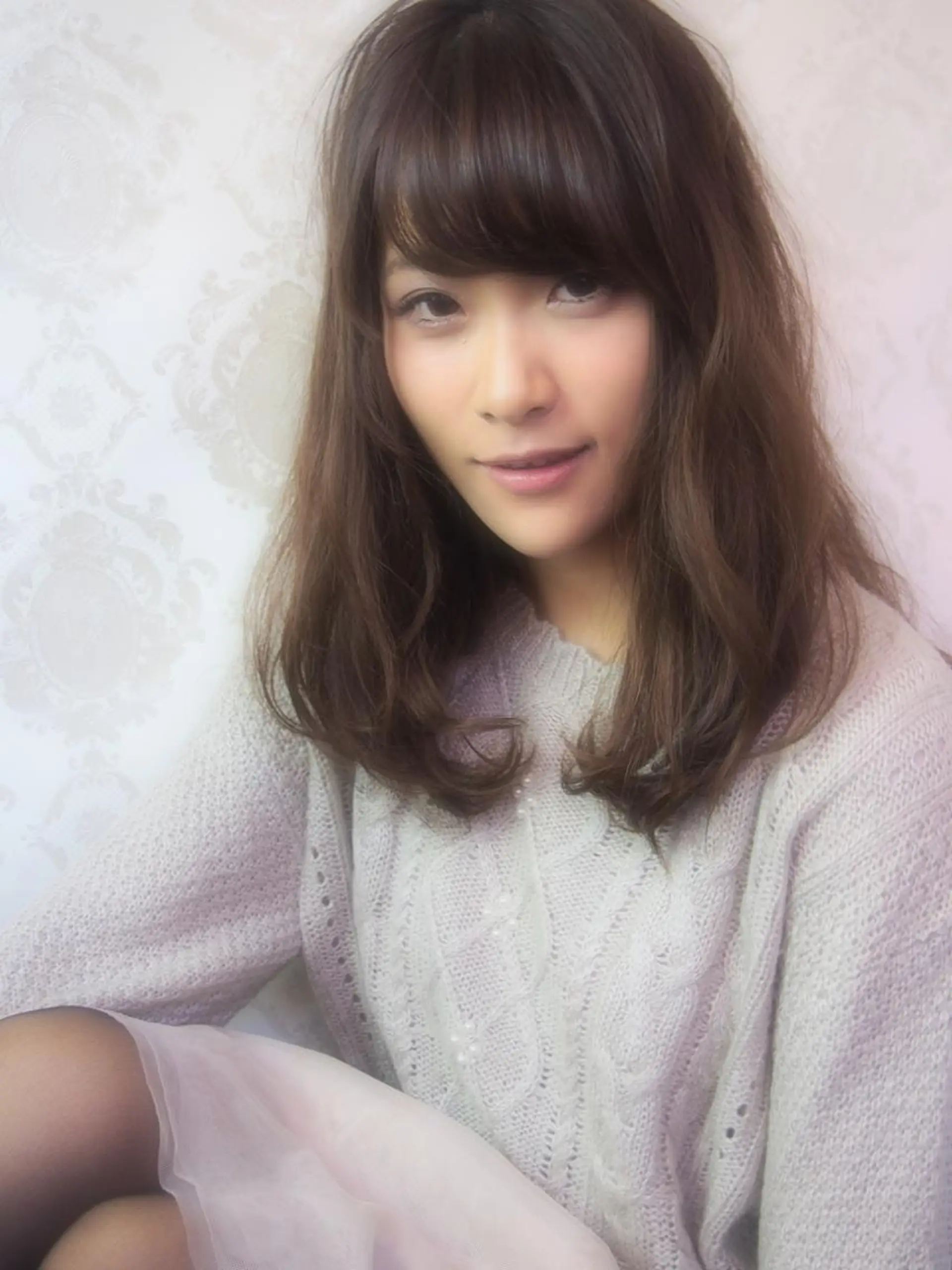 セミロング ほさか しんごのヘアスタイル