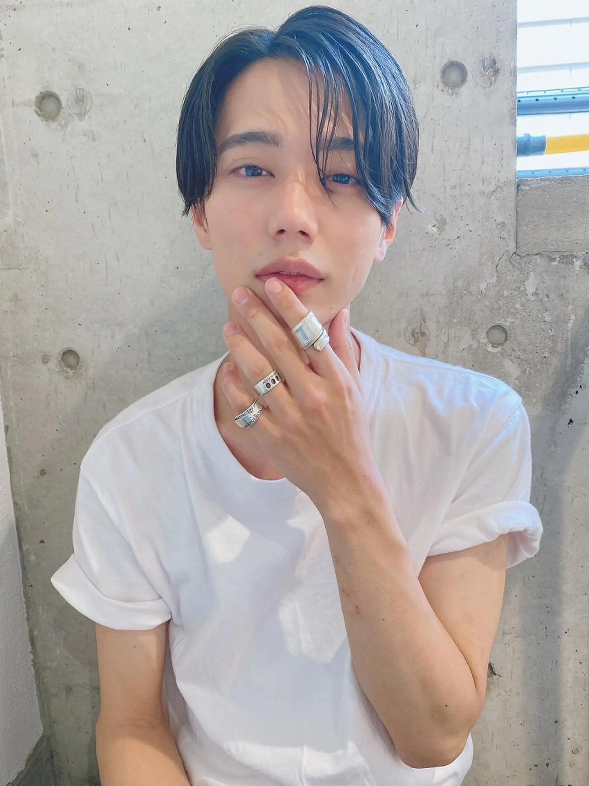 ミディアム ヘアアレンジ カット パーマ メンズRubik,s メンズ特化型サロンのヘアスタイル