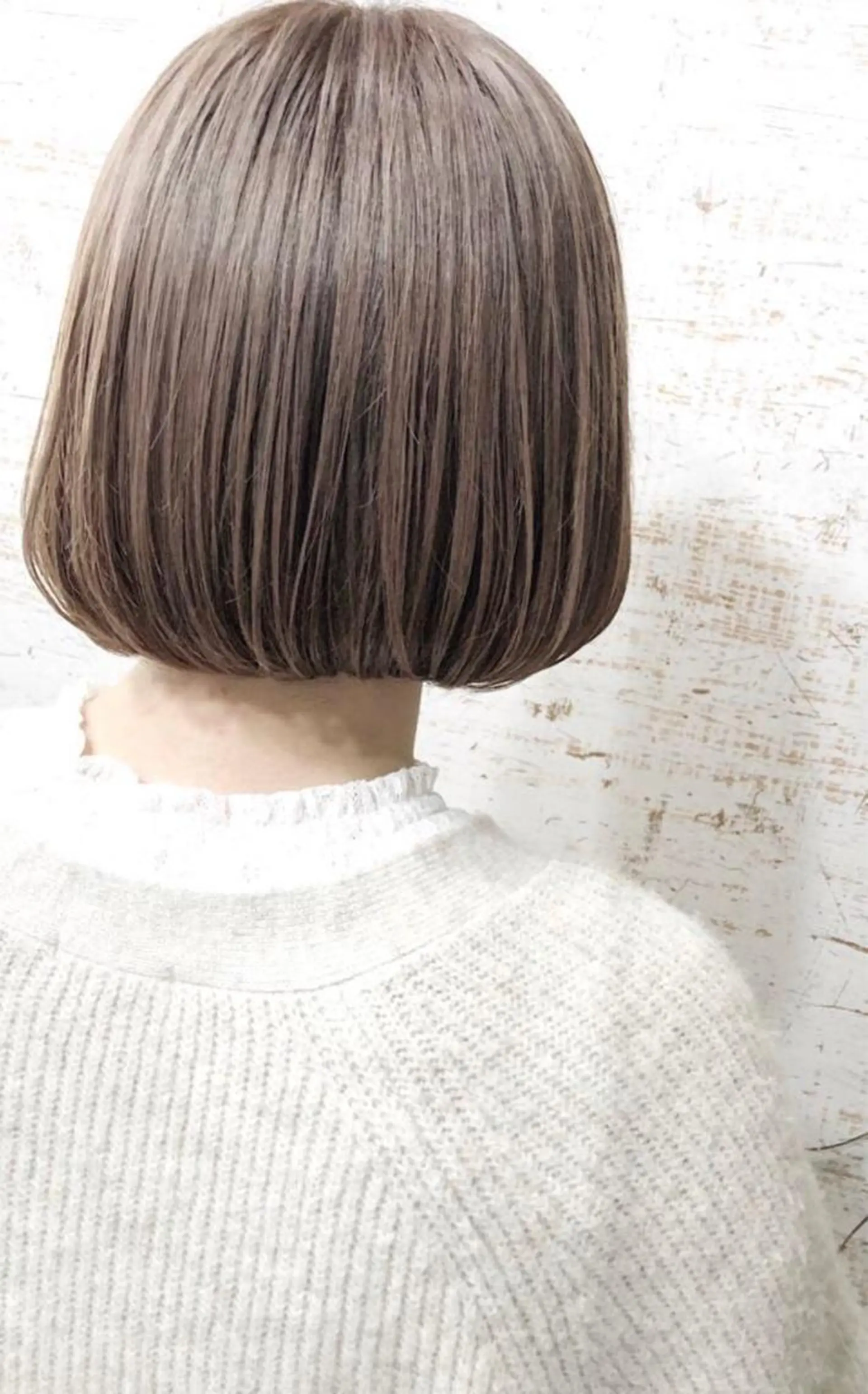 ショート カラー ブリーチ 透明感カラー グレージュ ボブ ケアブリーチ /髪質 改善/古橋圭史郎のヘアスタイル