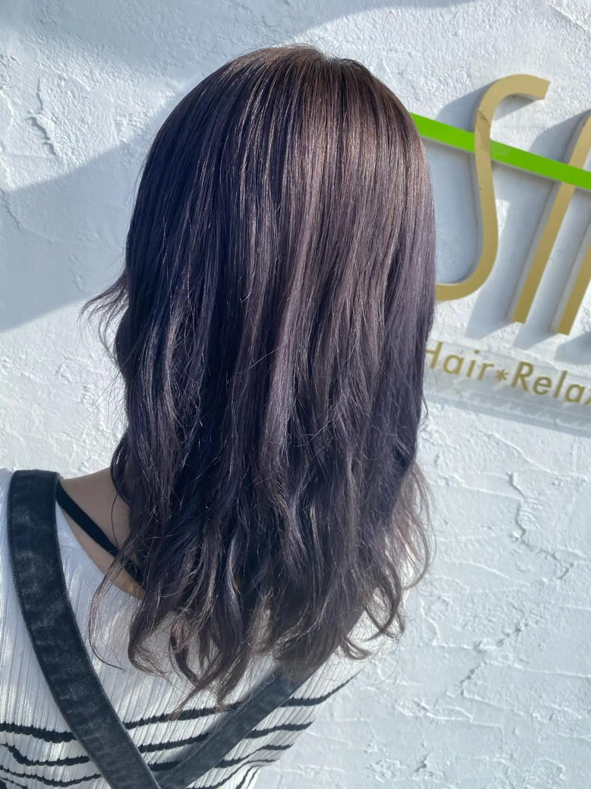 セミロング カラー ヘアアレンジ Design Color🐰アユミのヘアスタイル