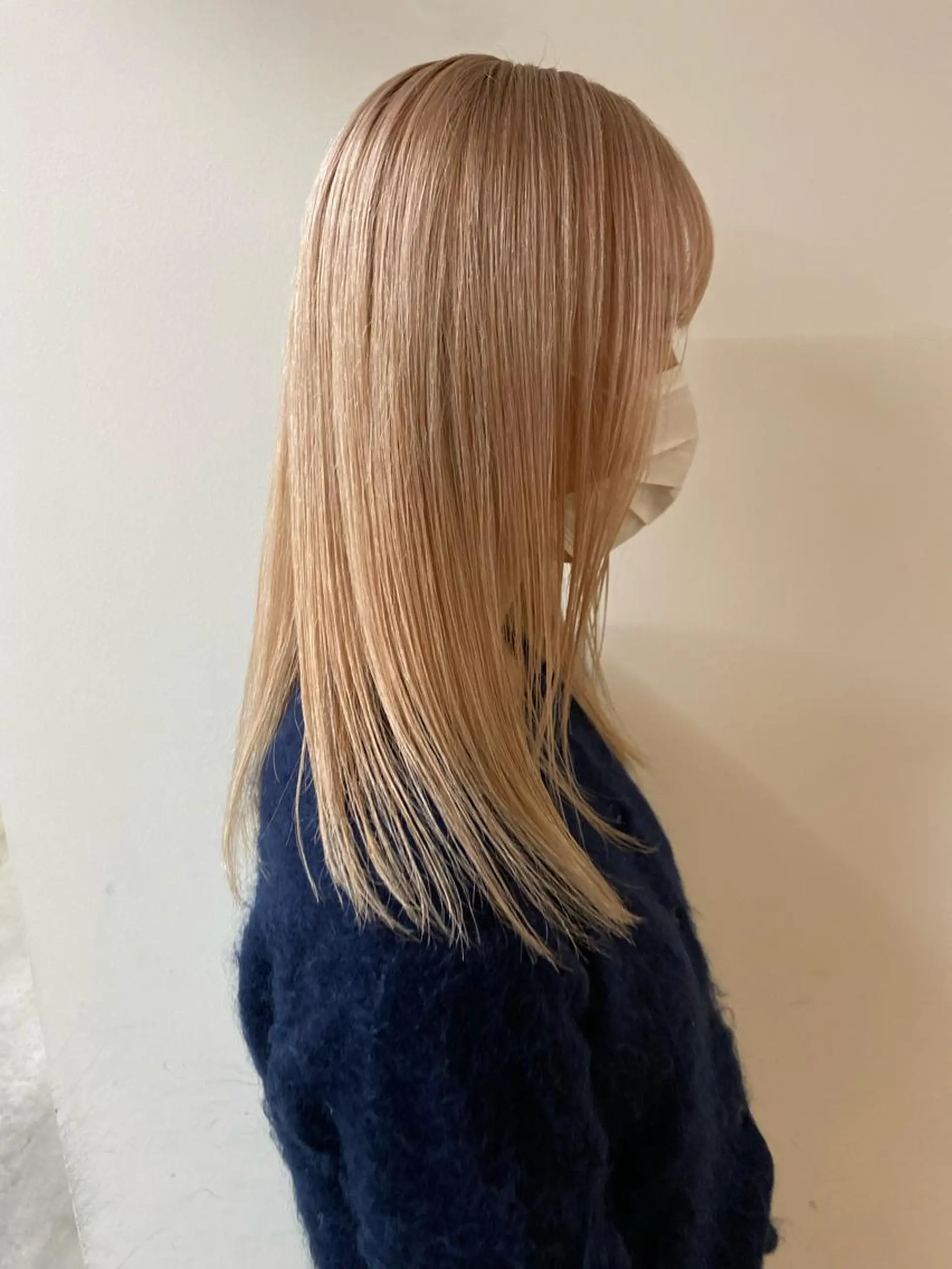 ミディアム カラー ミディアムパーマ バレイヤージュ ブリーチ ケアブリーチ デザインカラー yiye 青山所属・無料カットモデル募集 🌱ひょうがのヘアスタイル