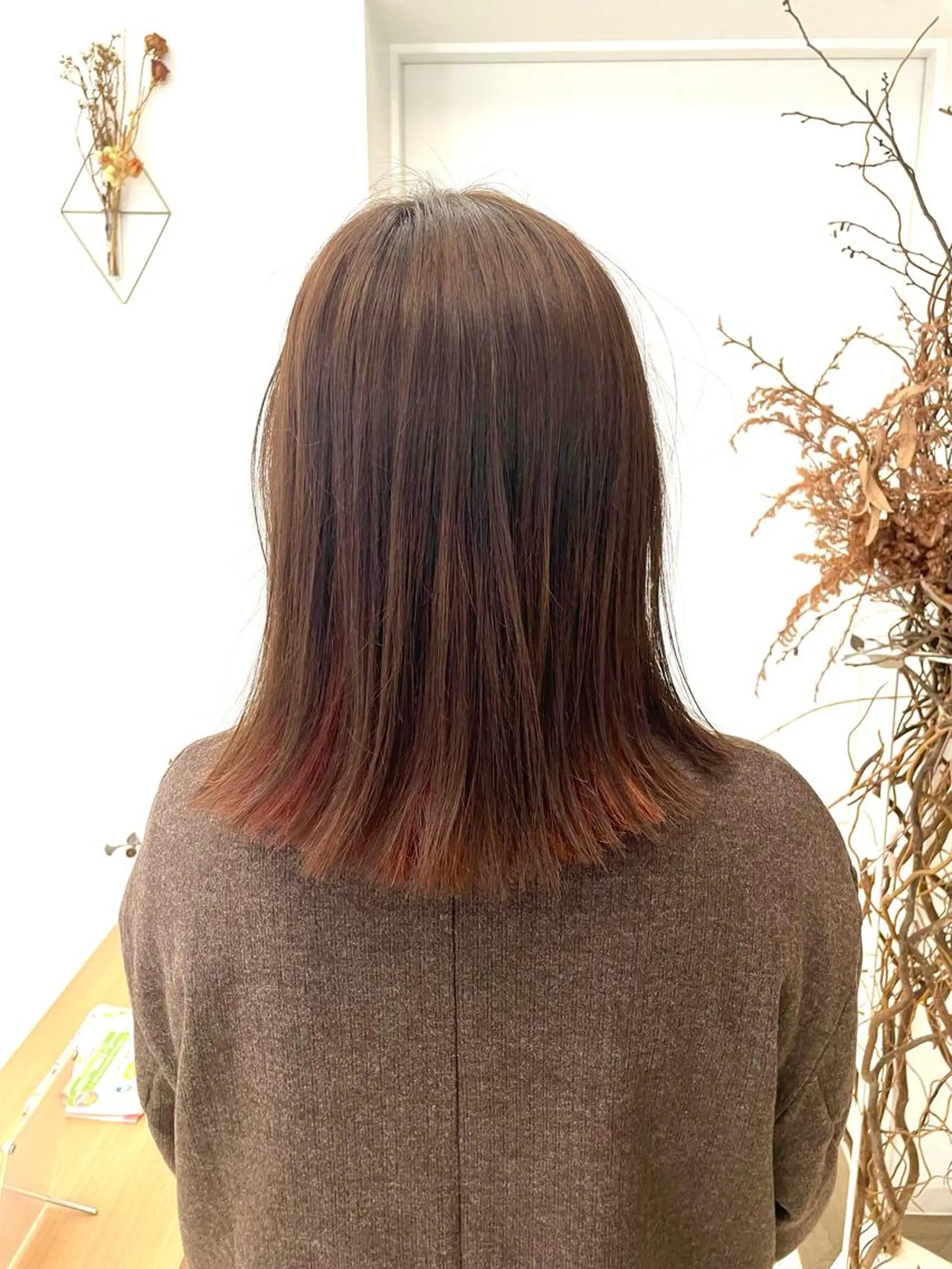 セミロング 長町/酸性ストレート /曲がる縮毛矯正のヘアスタイル